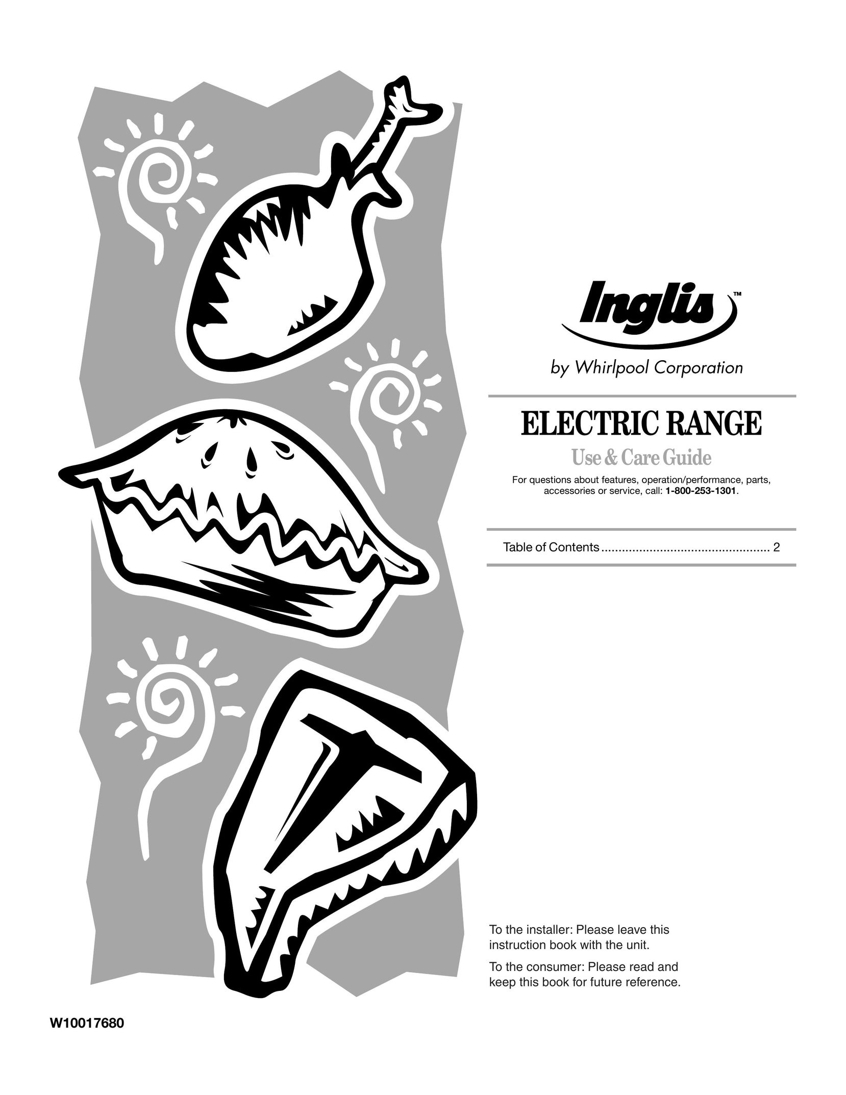 Inglis Home Appliances W10017680 Range User Manual