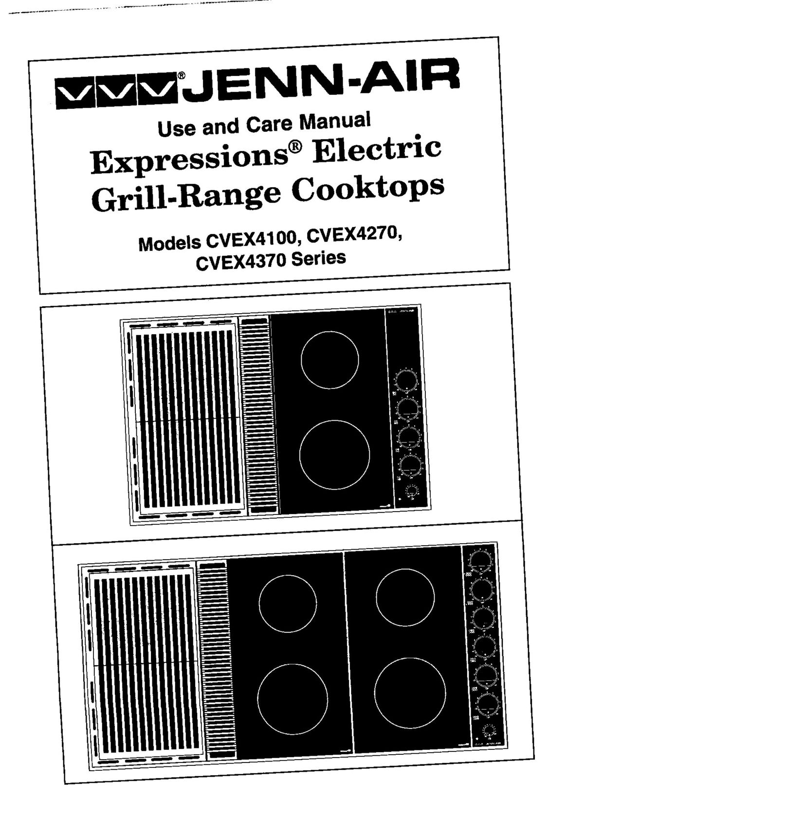 Jenn-Air CVEX4100 Range User Manual
