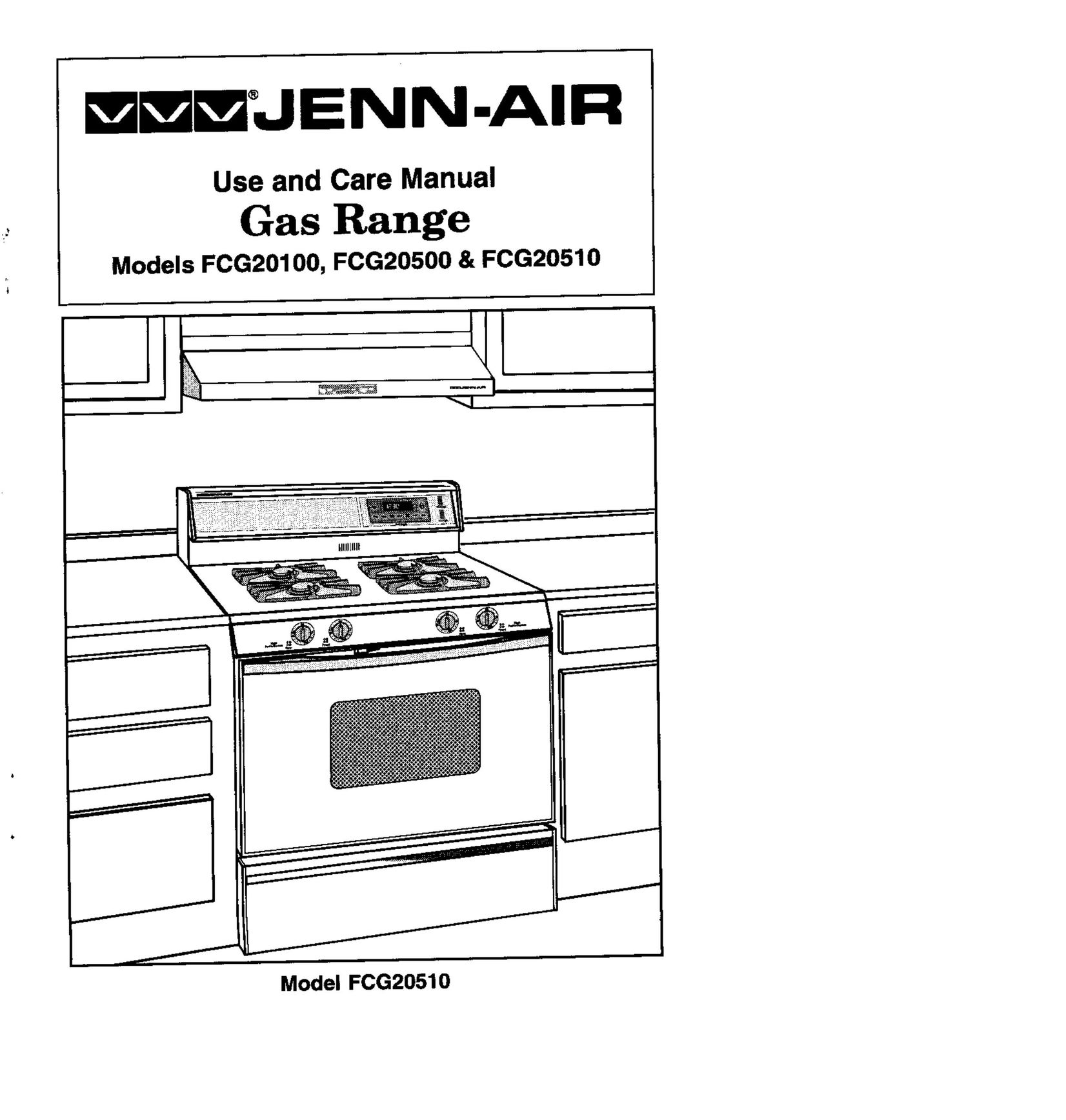 Jenn-Air FCG20500 Range User Manual