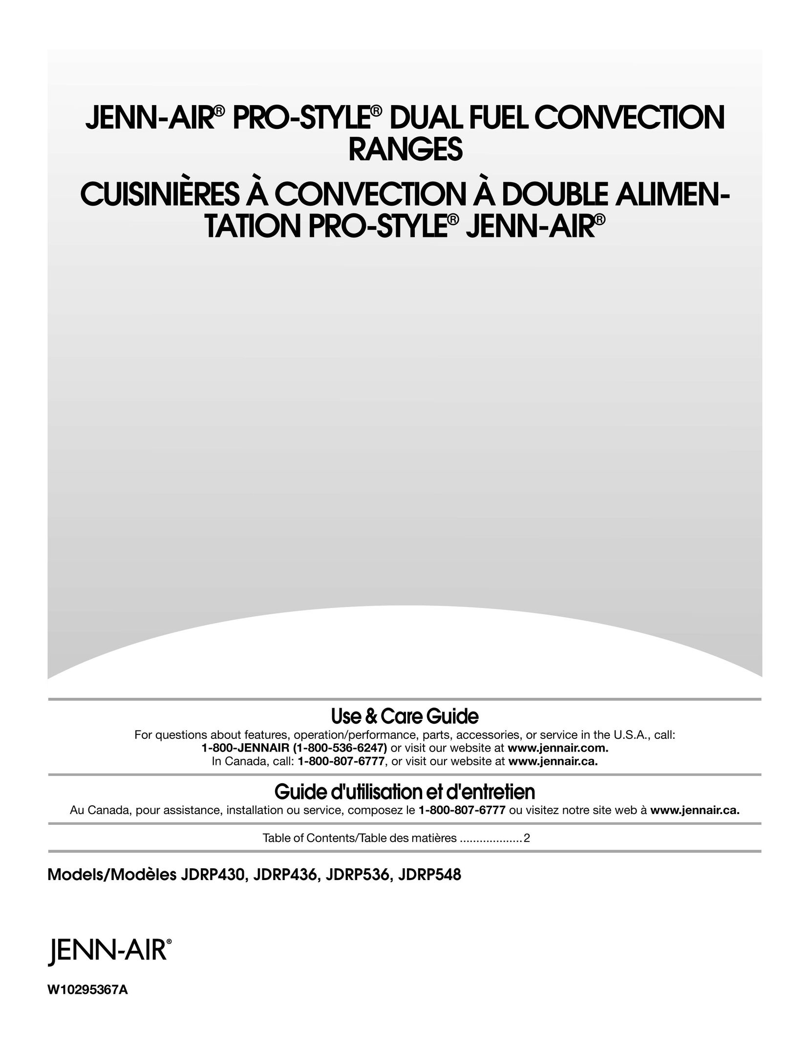 Jenn-Air JDRP430 Range User Manual