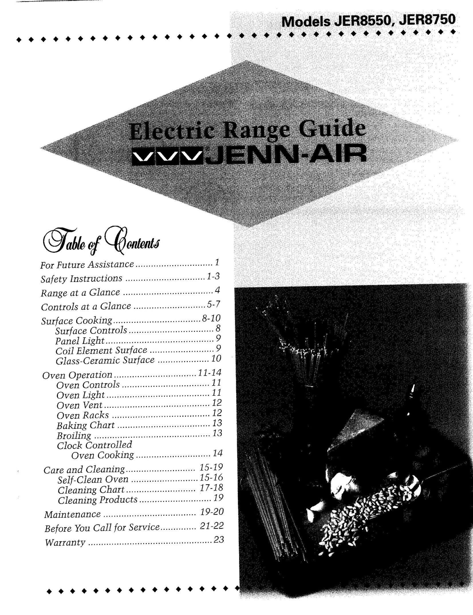Jenn-Air JER8750 Range User Manual