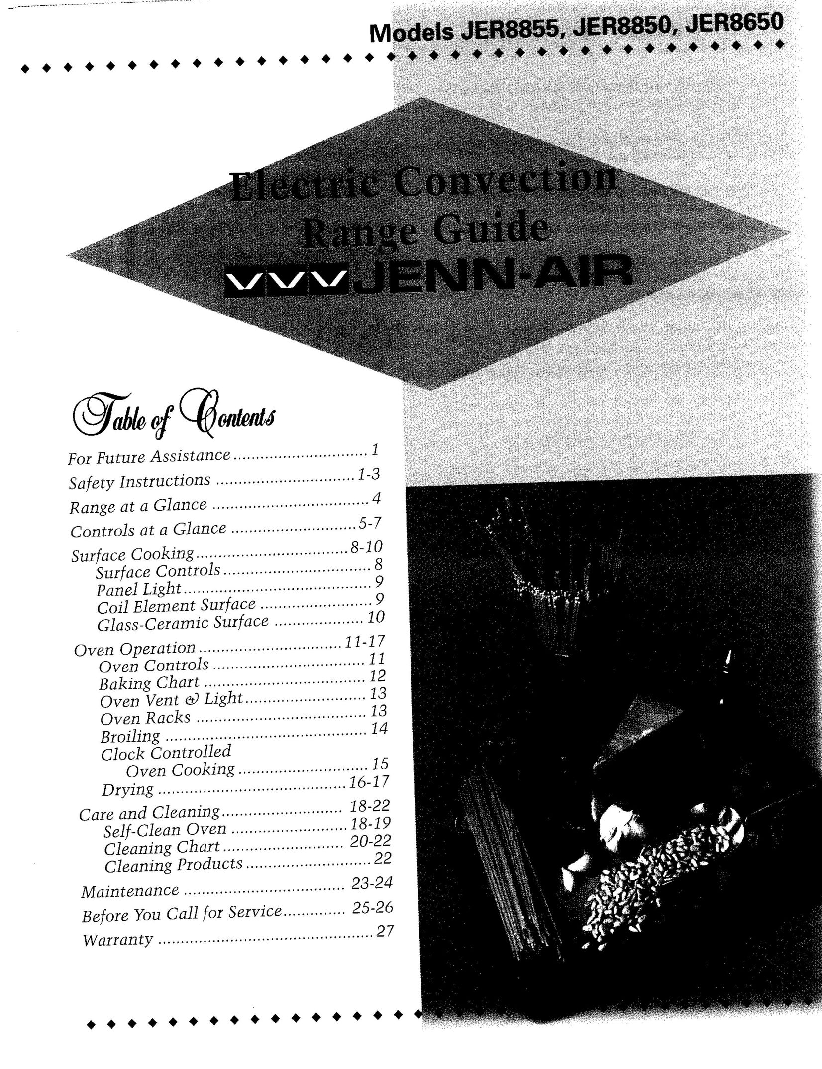 Jenn-Air JER8855 Range User Manual