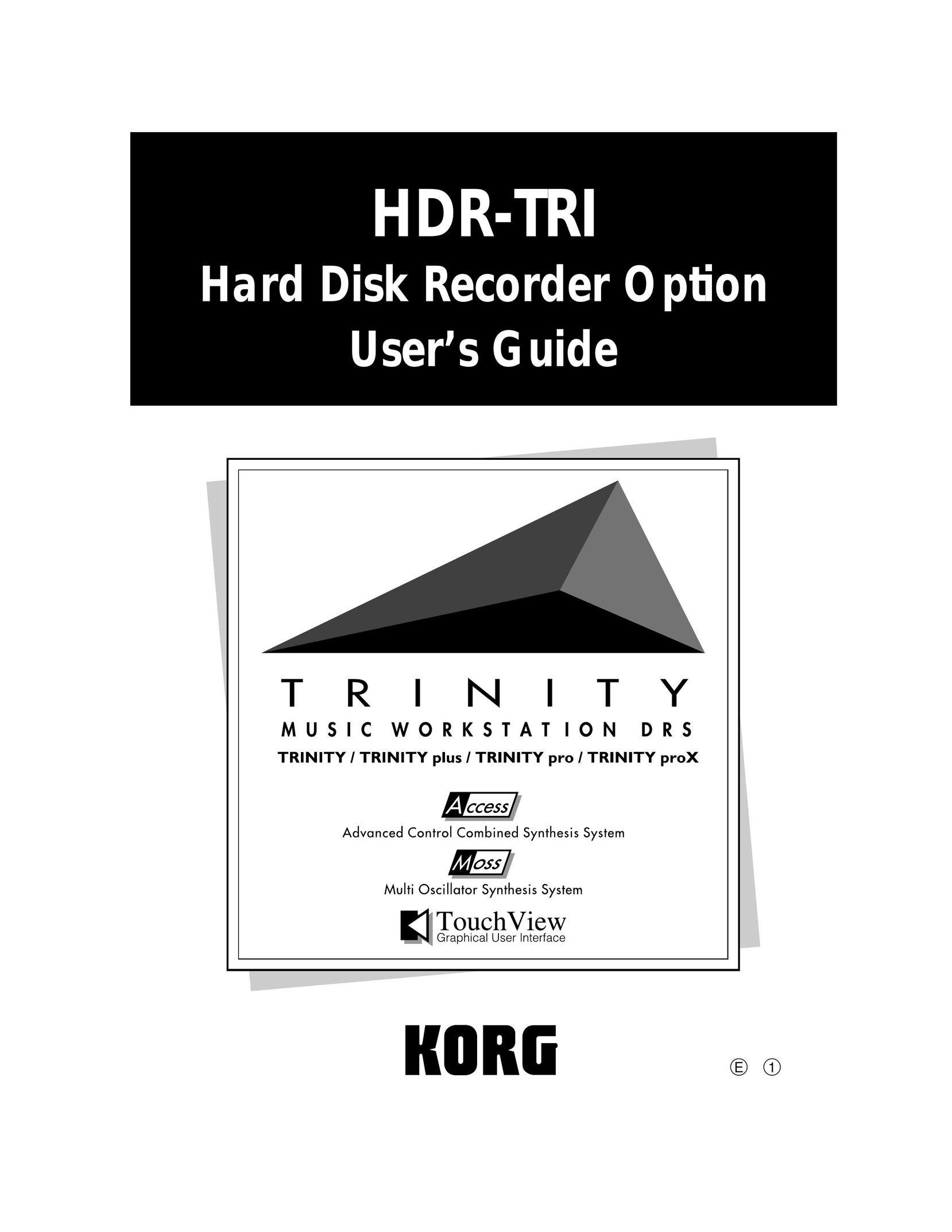 Korg HDR-TRI Range User Manual
