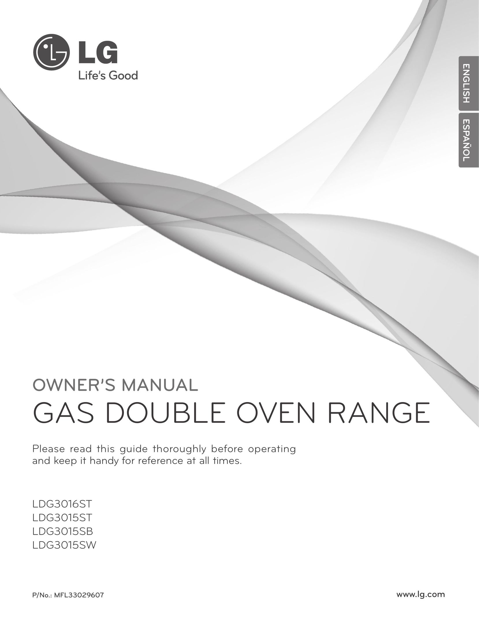 LG Electronics LDG3015SB Range User Manual