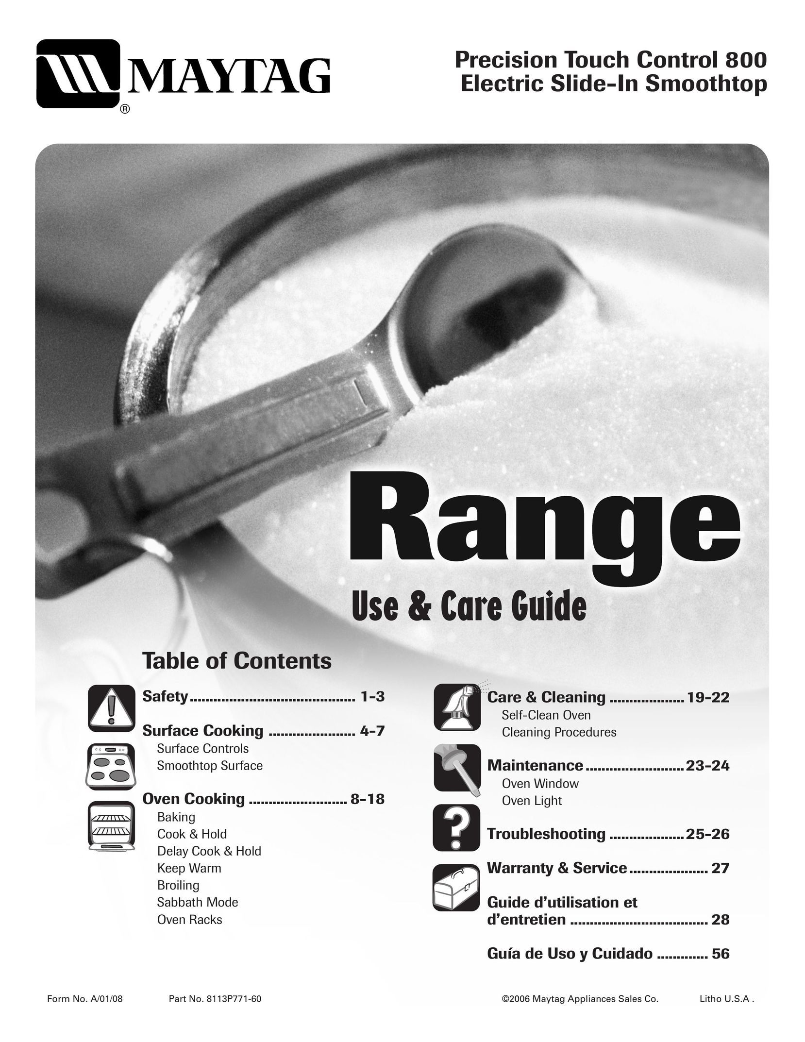 Magic Chef MEP5775BAF Range User Manual