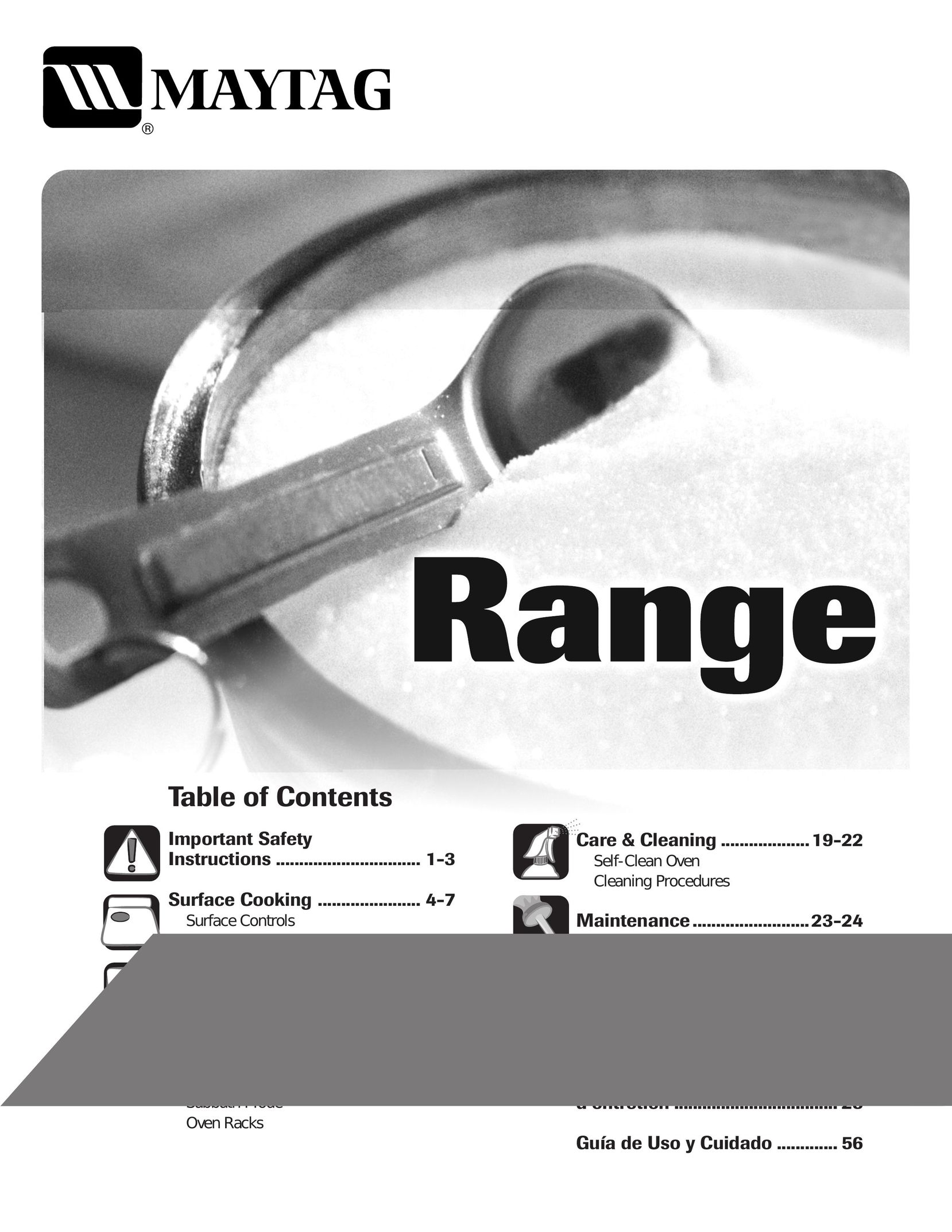 Maytag AES5730BAB Range User Manual