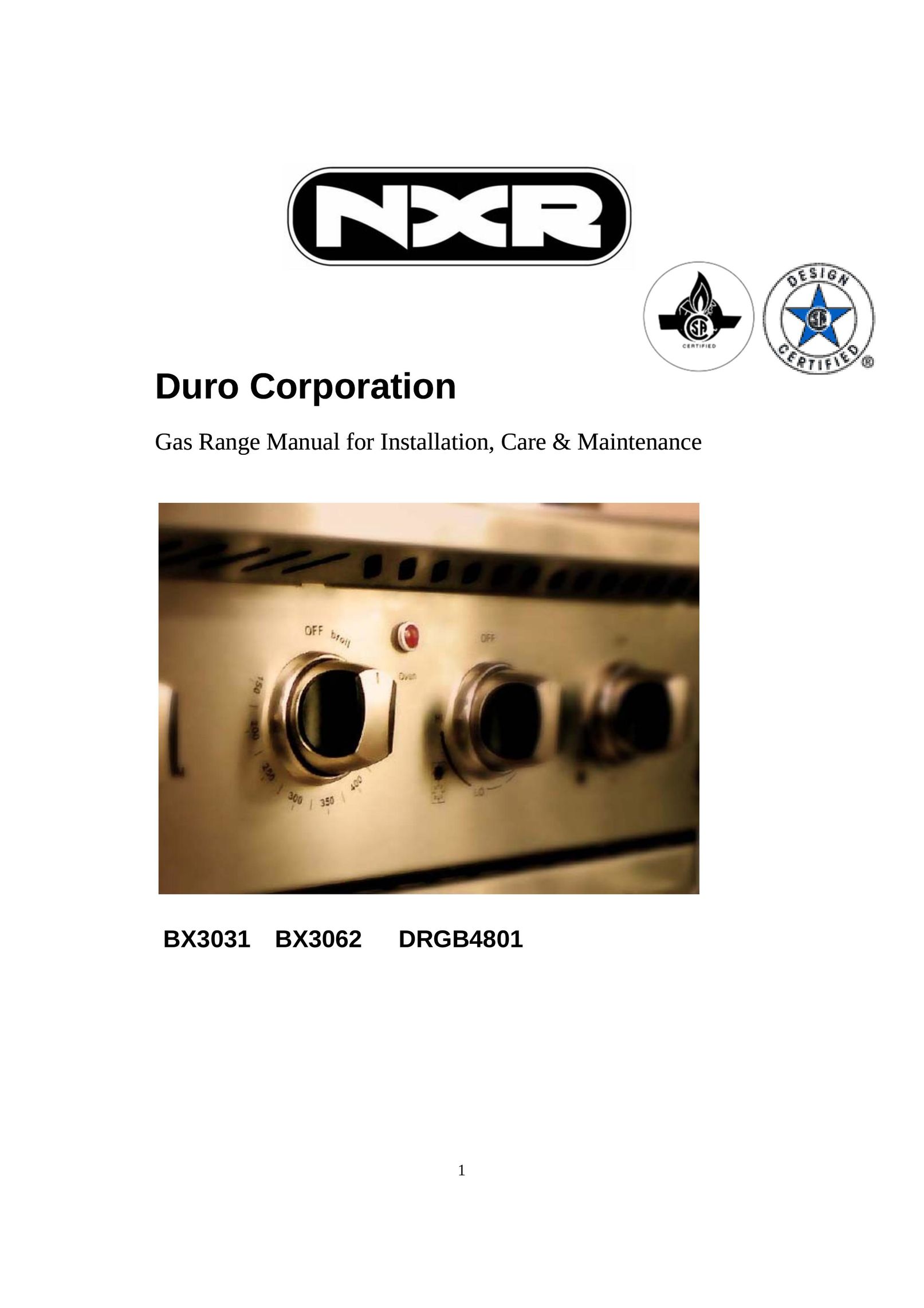NXR BX3062 Range User Manual