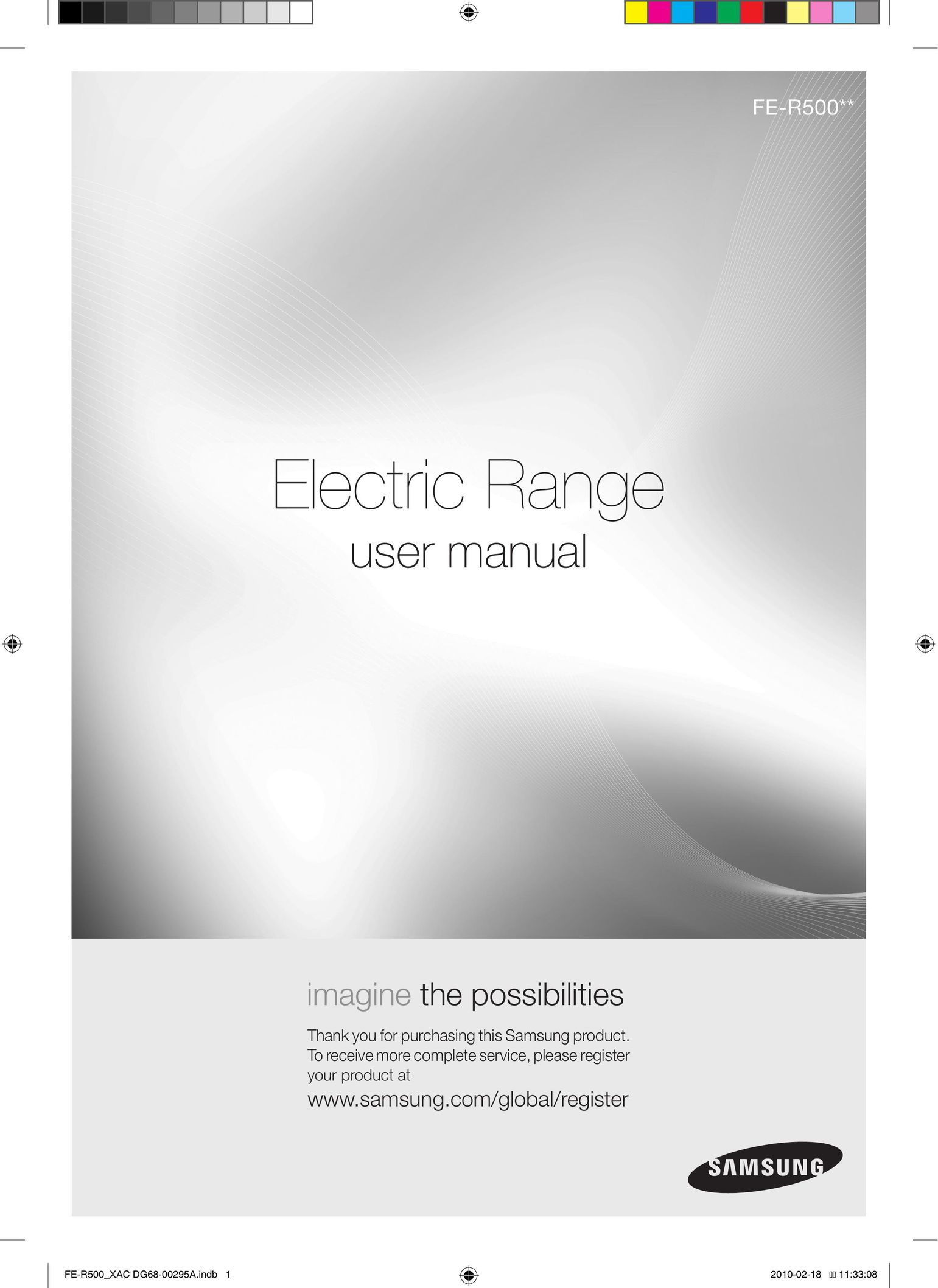 Samsung FE-R500WB Range User Manual