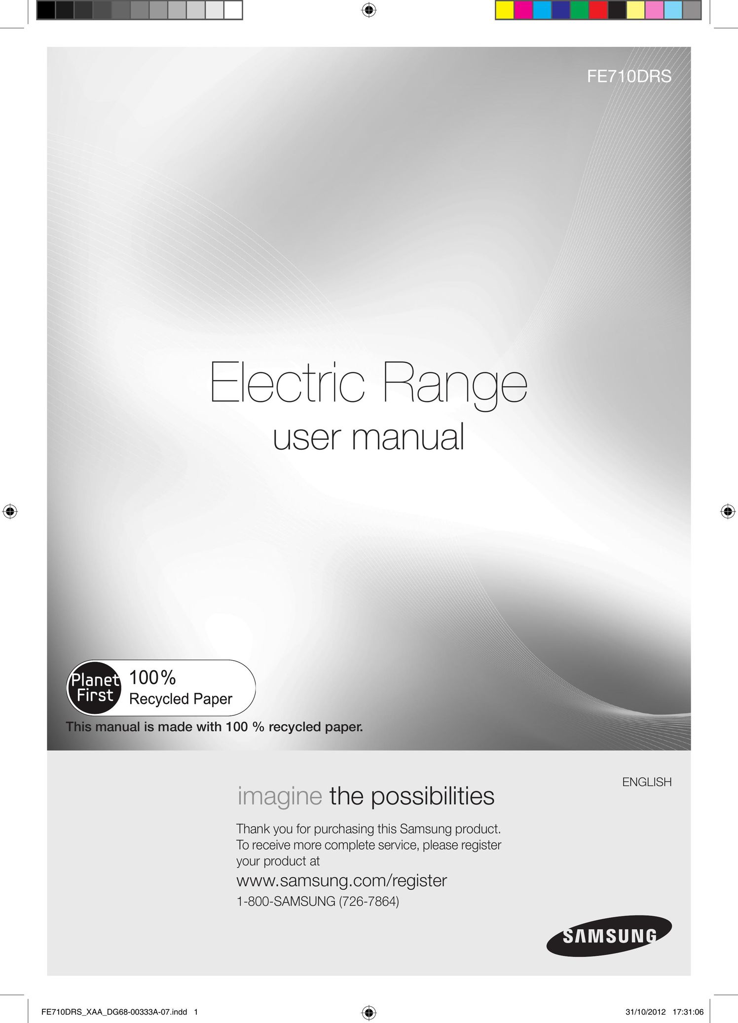 Samsung FE710DRS Range User Manual