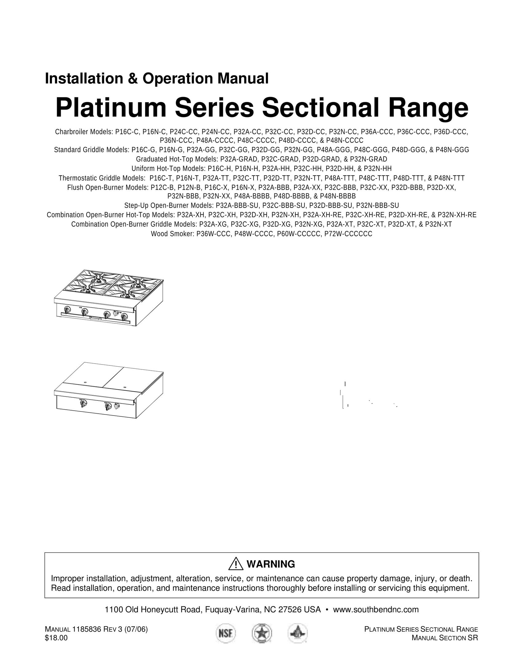 Southbend P16C-T Range User Manual