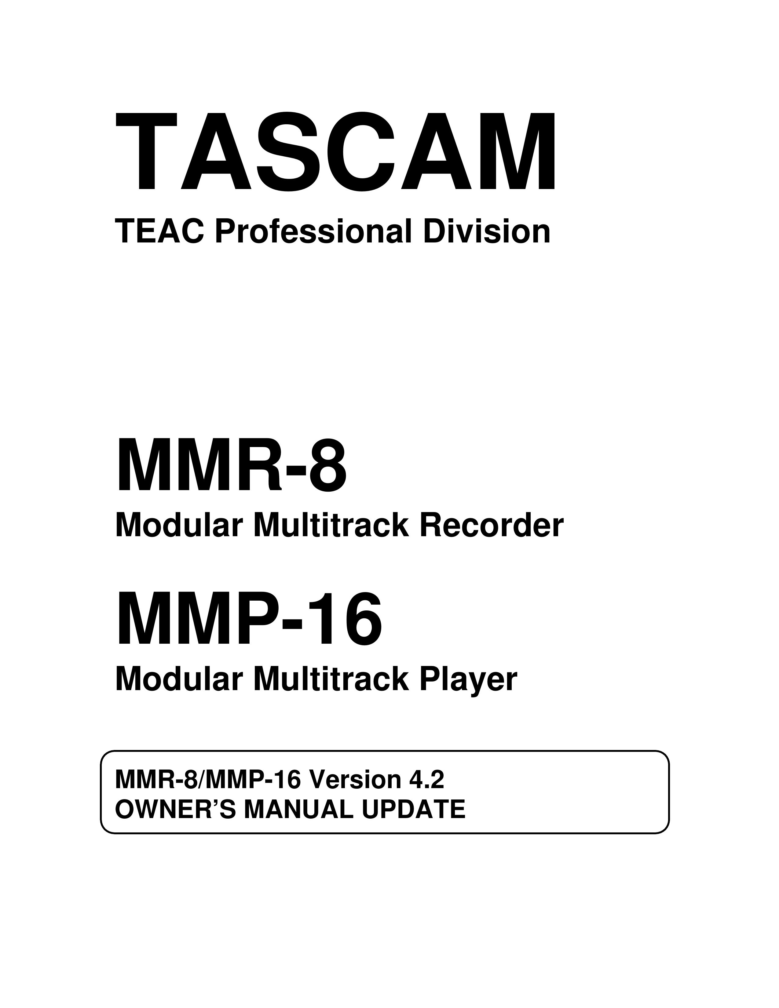 Tascam MMP-16 Range User Manual