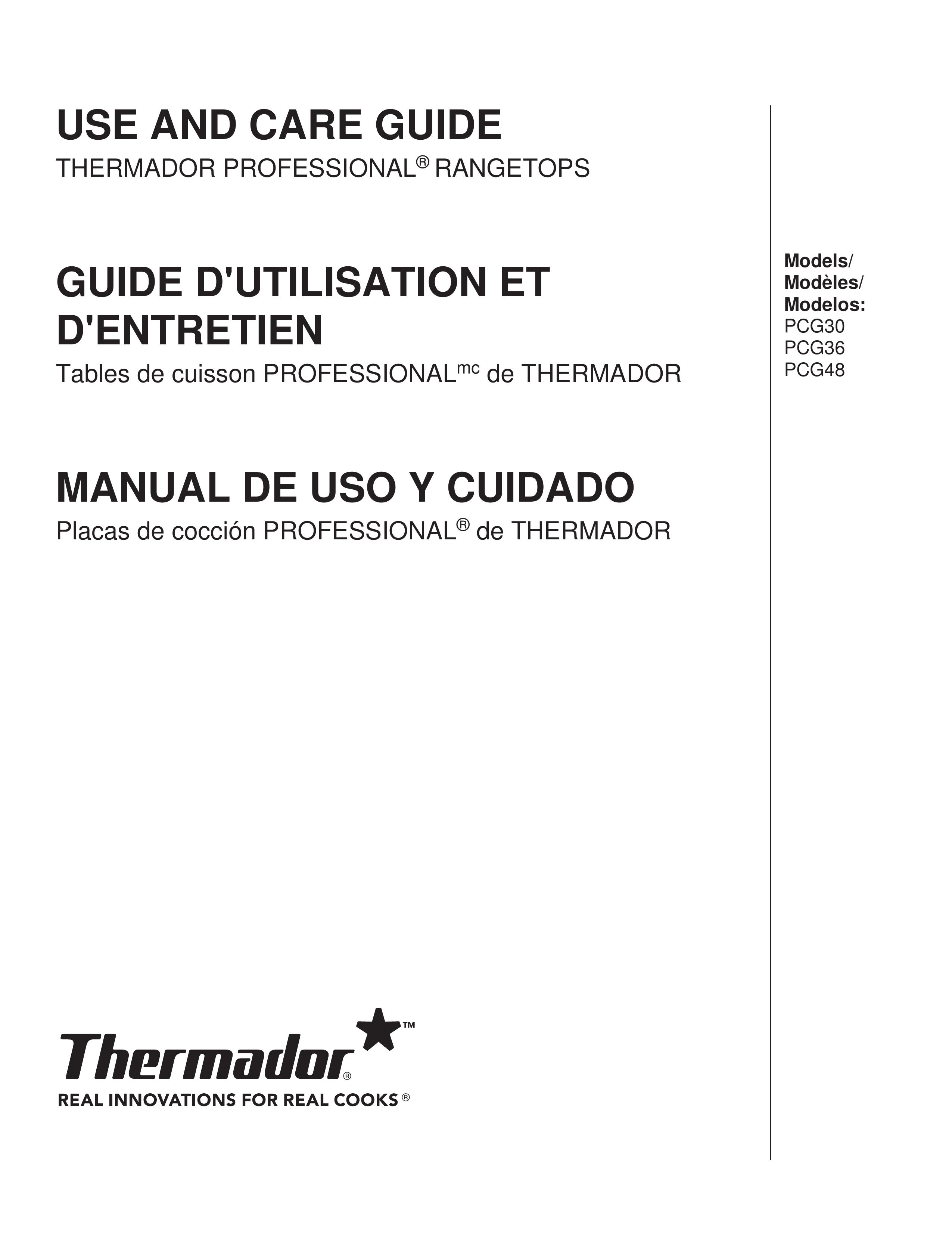 Thermador PCG48 Range User Manual