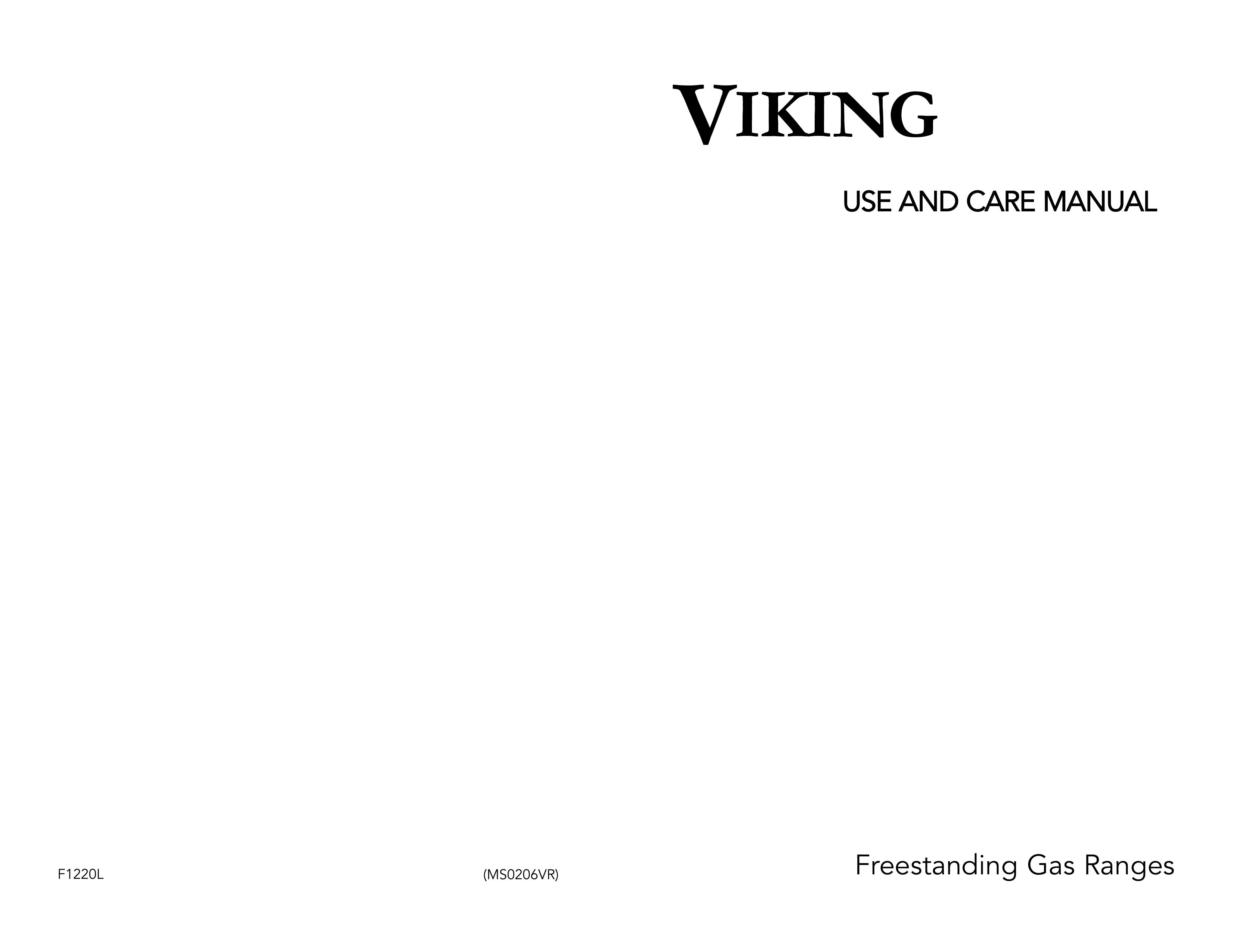 Viking F1220L Range User Manual