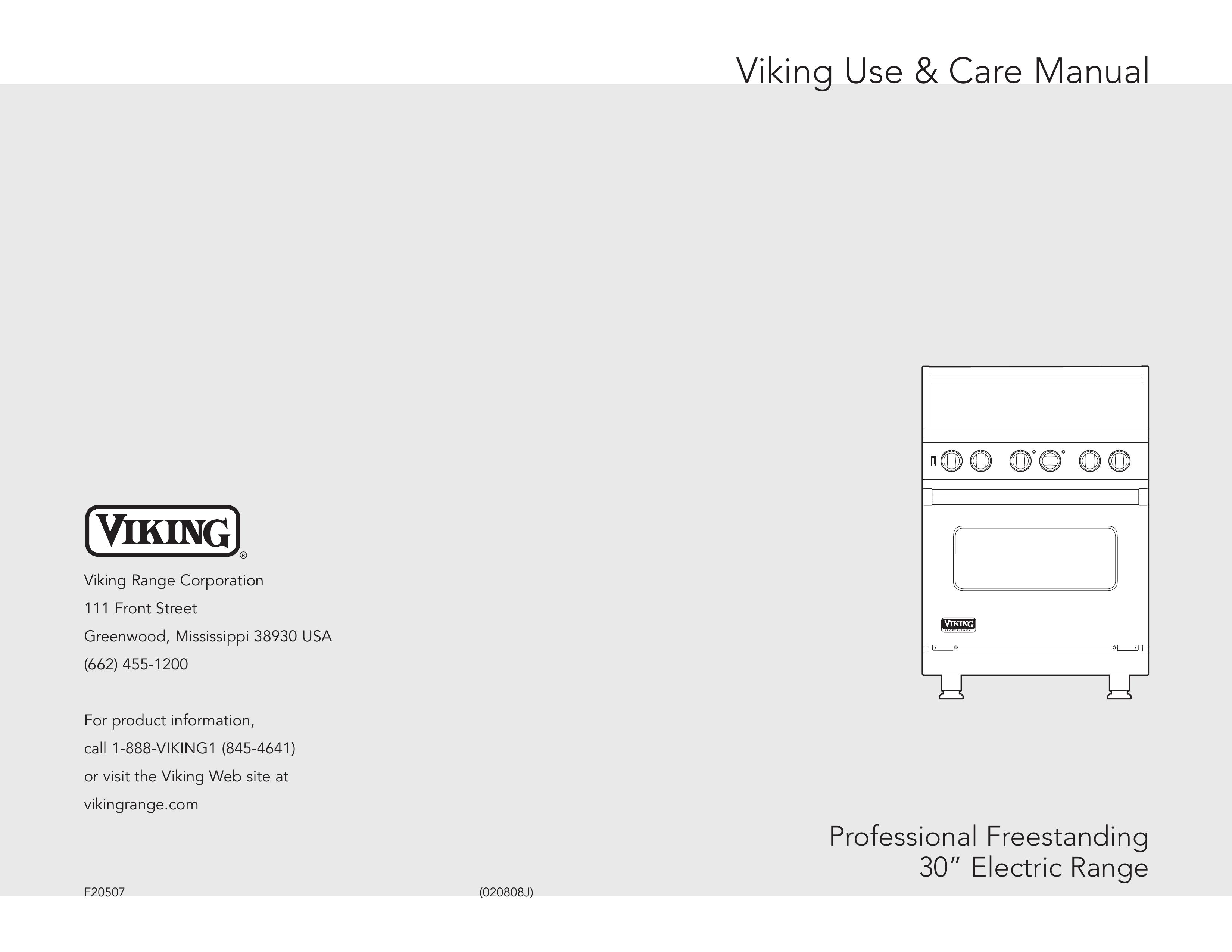 Viking F20507 Range User Manual