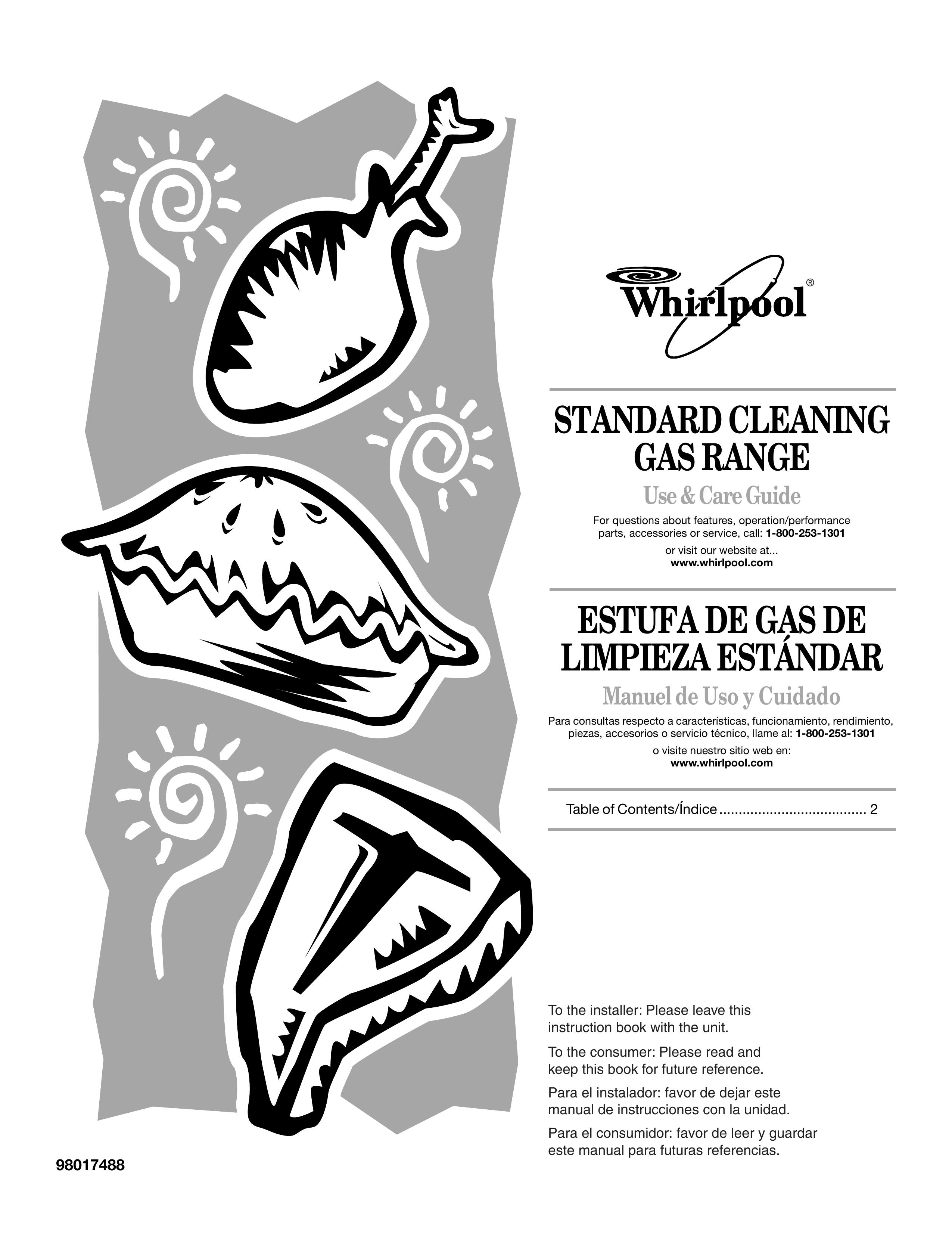 Whirlpool 98017488 Range User Manual