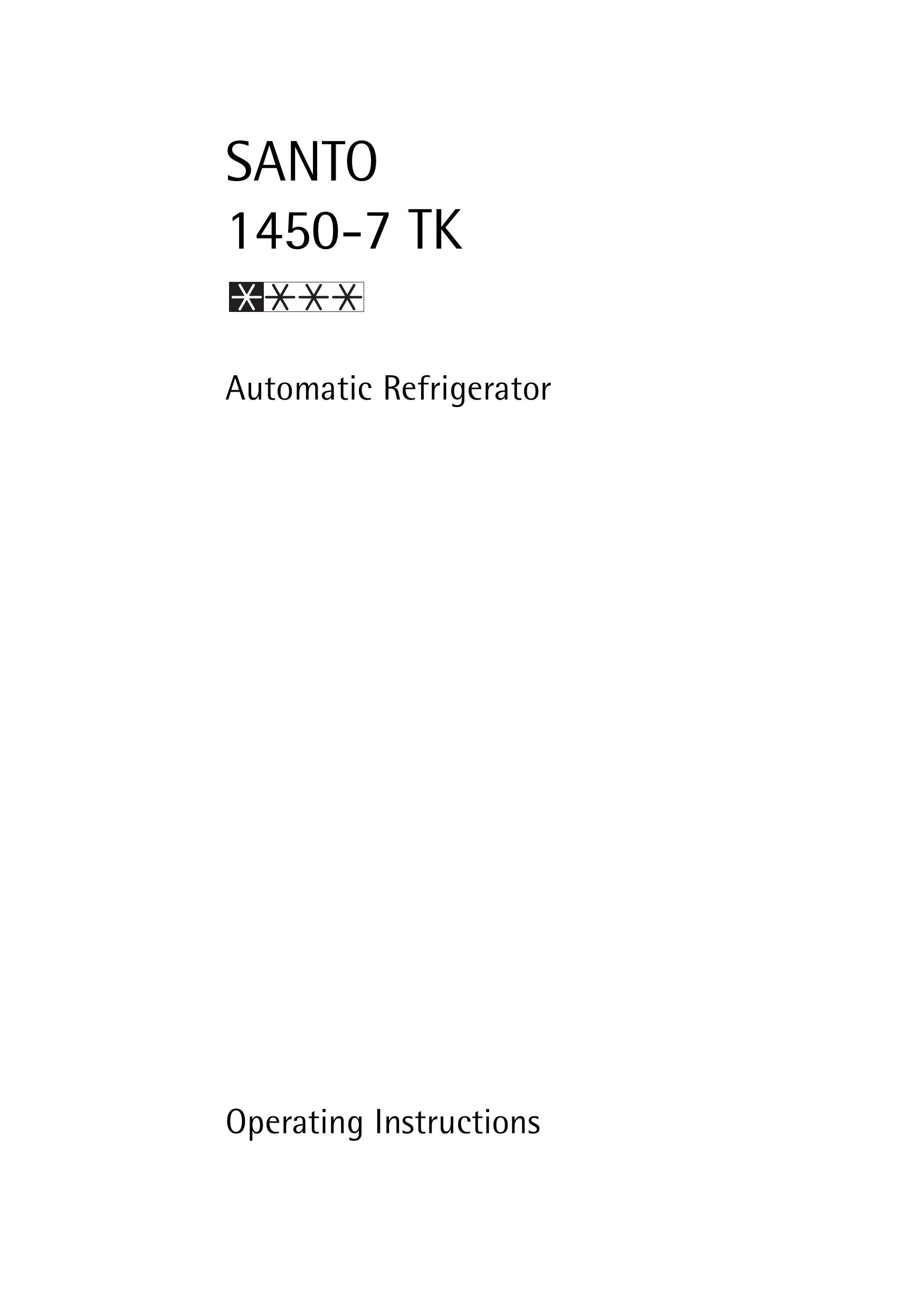 AEG 1450-7 TK Refrigerator User Manual
