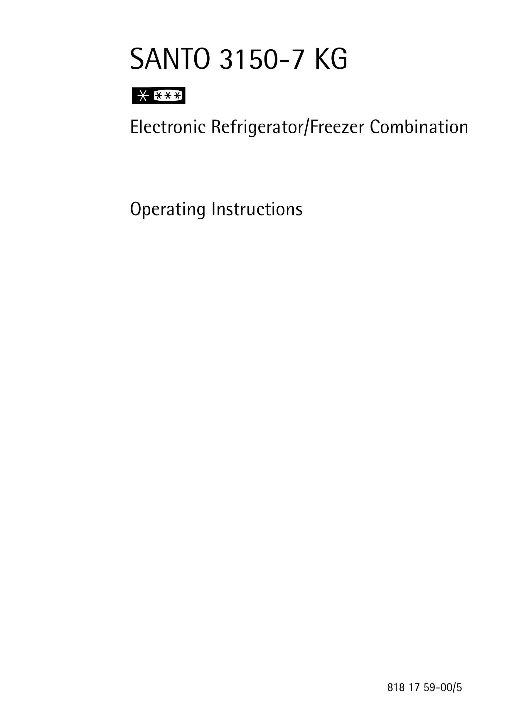 AEG 3150-7 KG Refrigerator User Manual