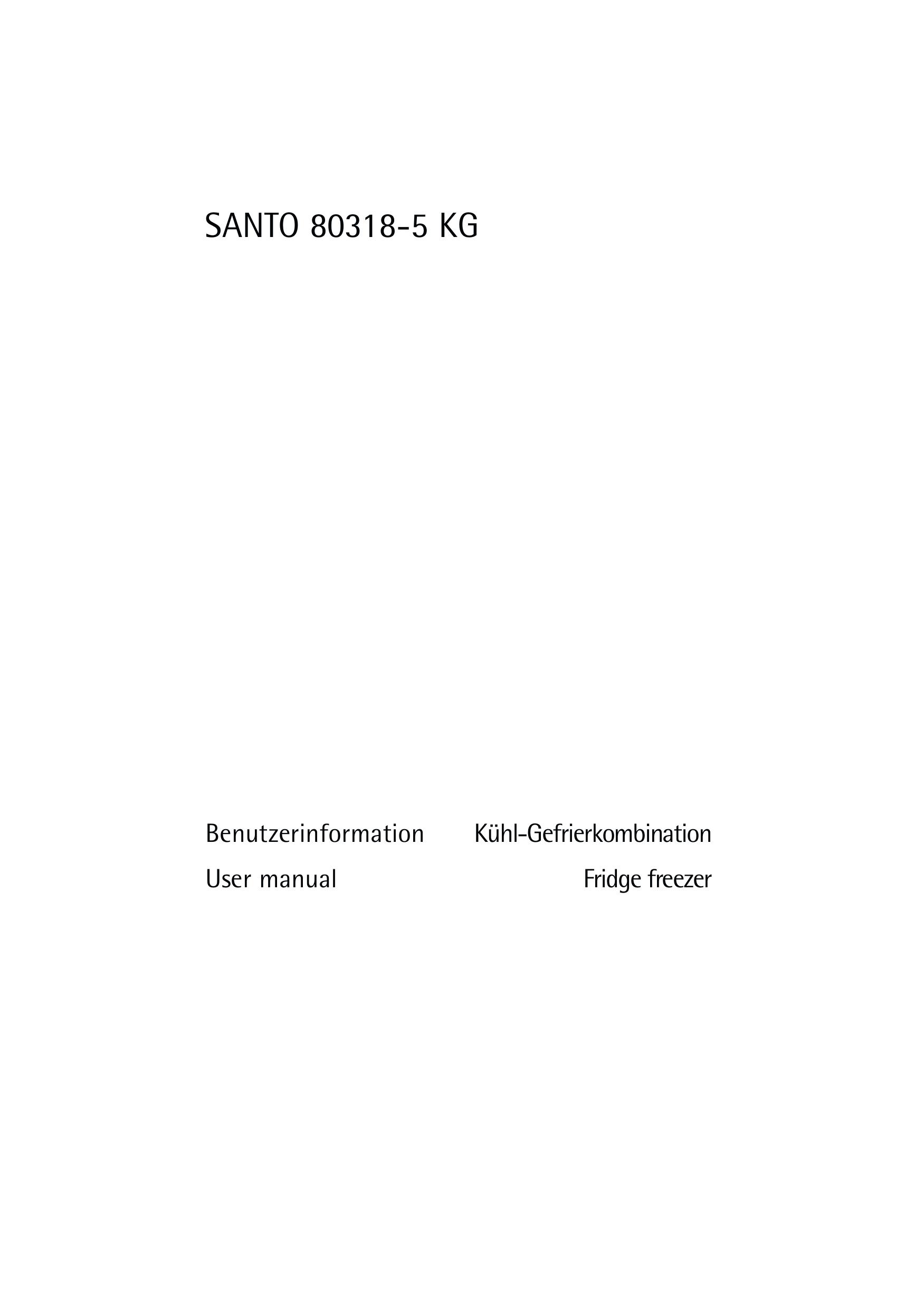 AEG 80318-5 KG Refrigerator User Manual