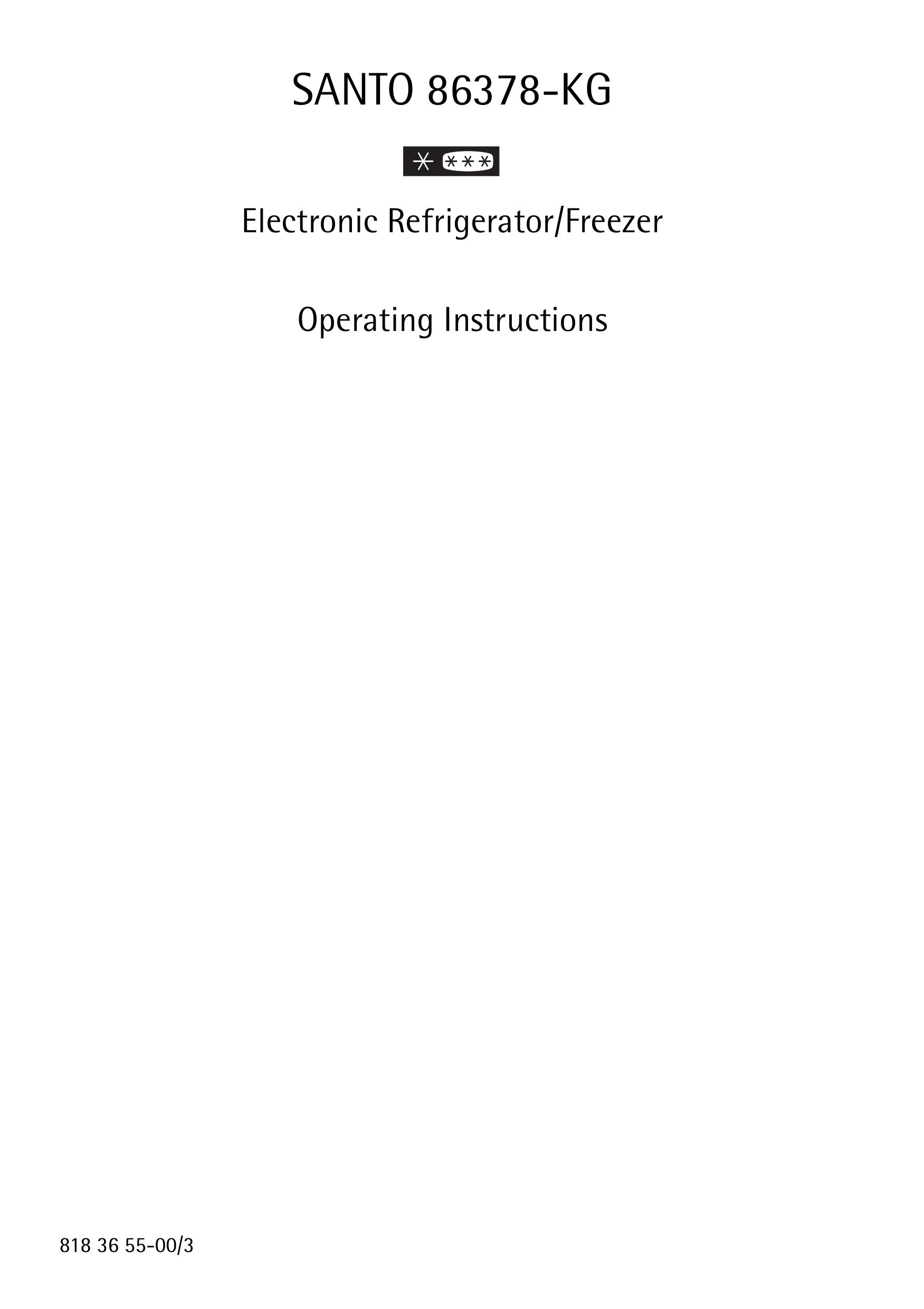 AEG 86378-KG Refrigerator User Manual