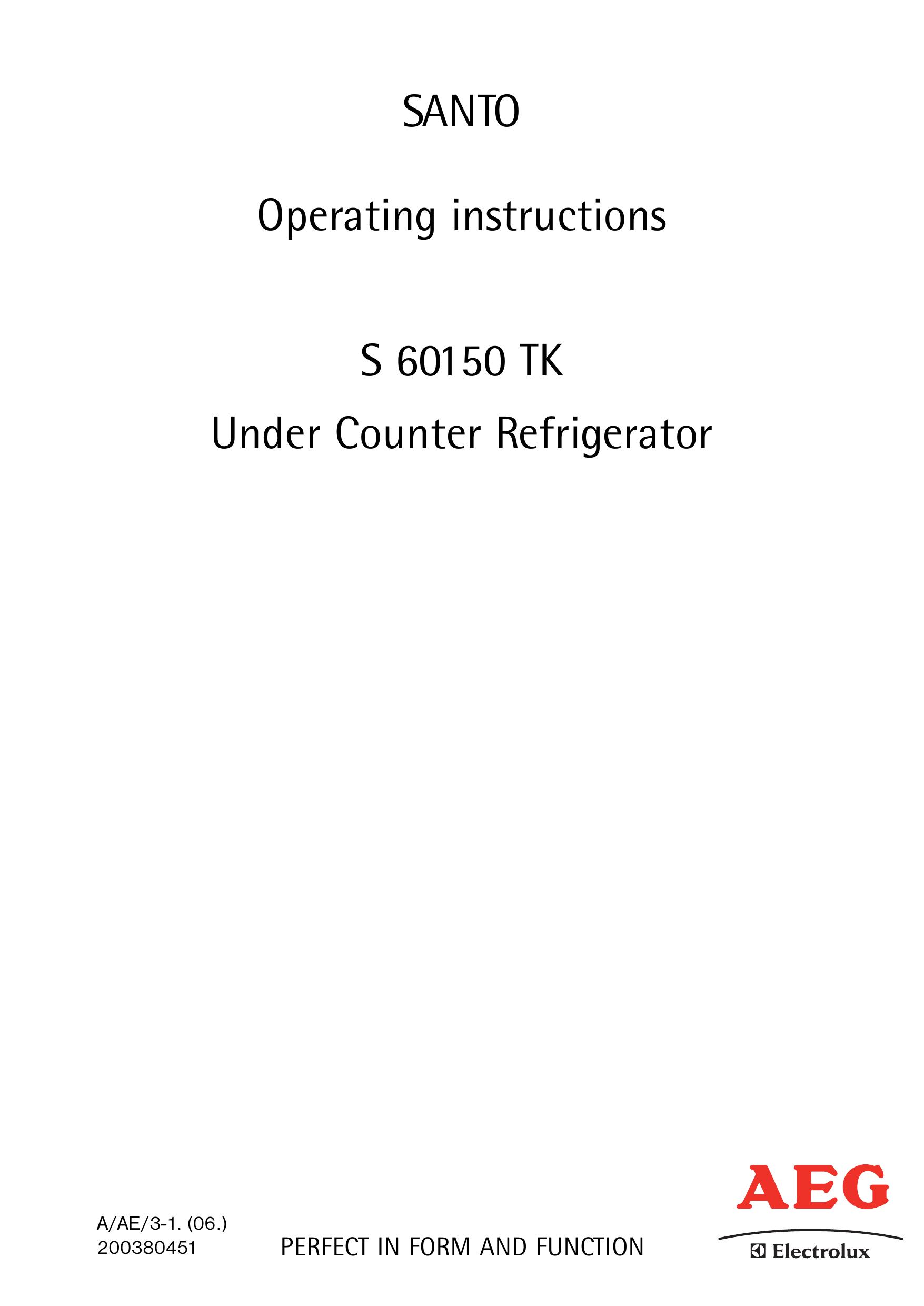 AEG S 60150 TK Refrigerator User Manual