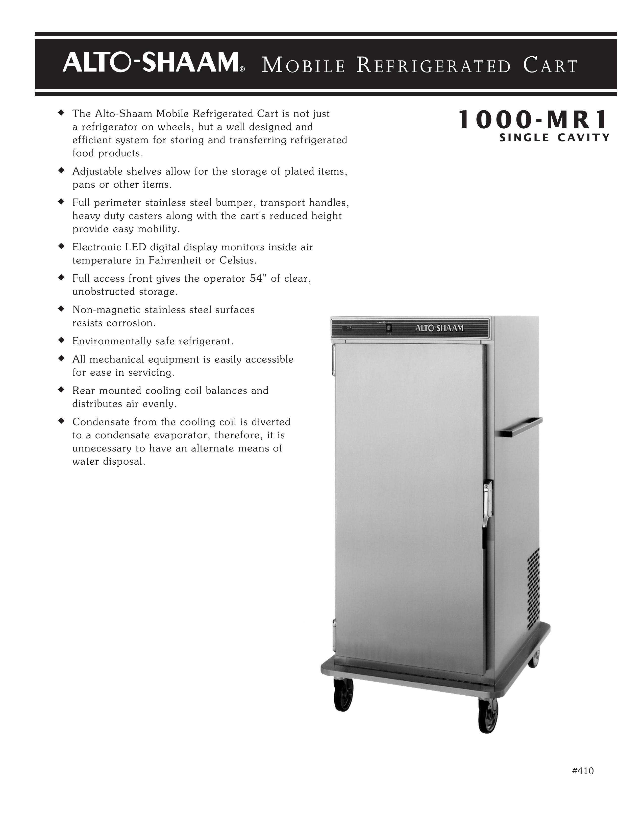Alto-Shaam 1000-MR1 Refrigerator User Manual