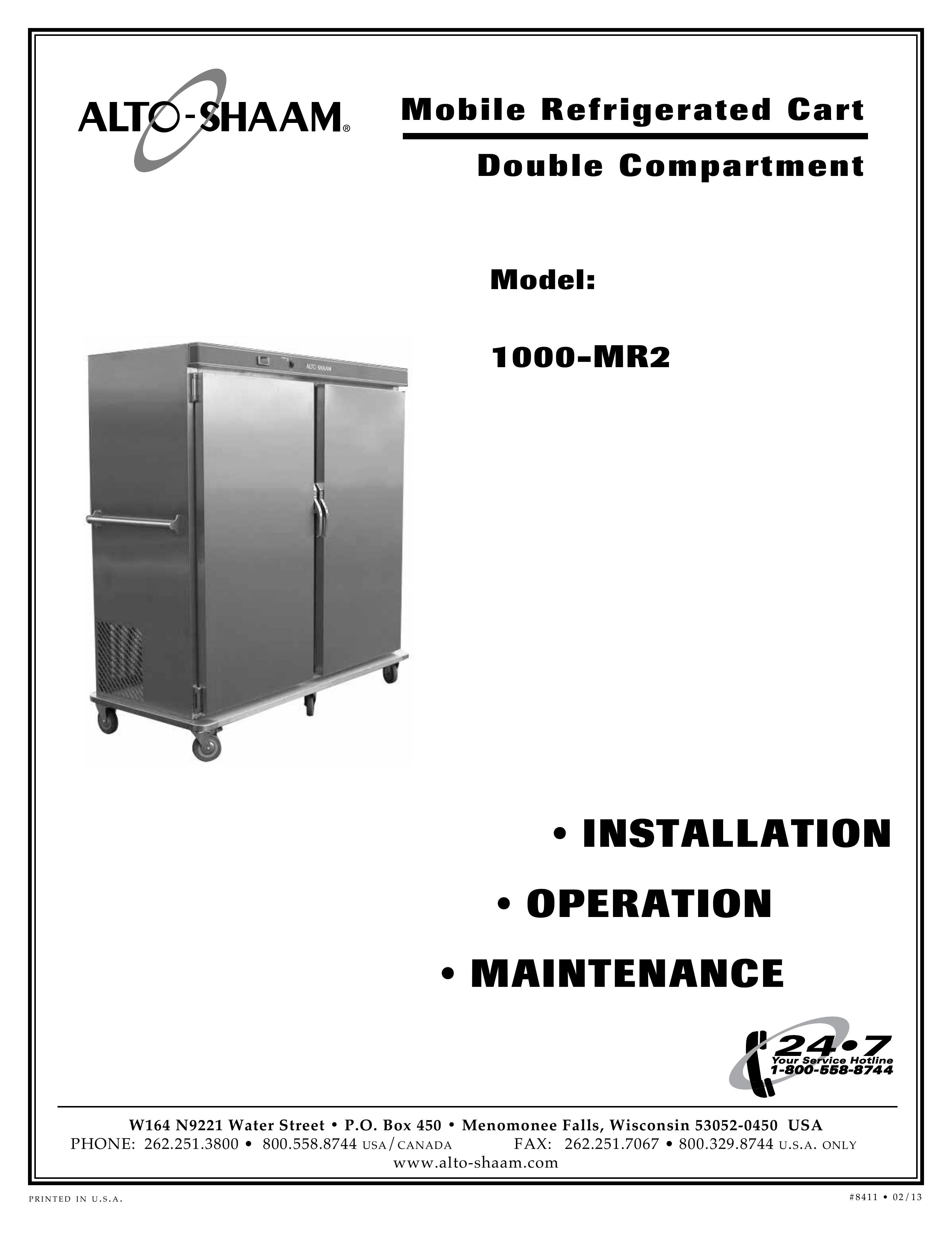 Alto-Shaam Mobile Refrigerated Cart Refrigerator User Manual