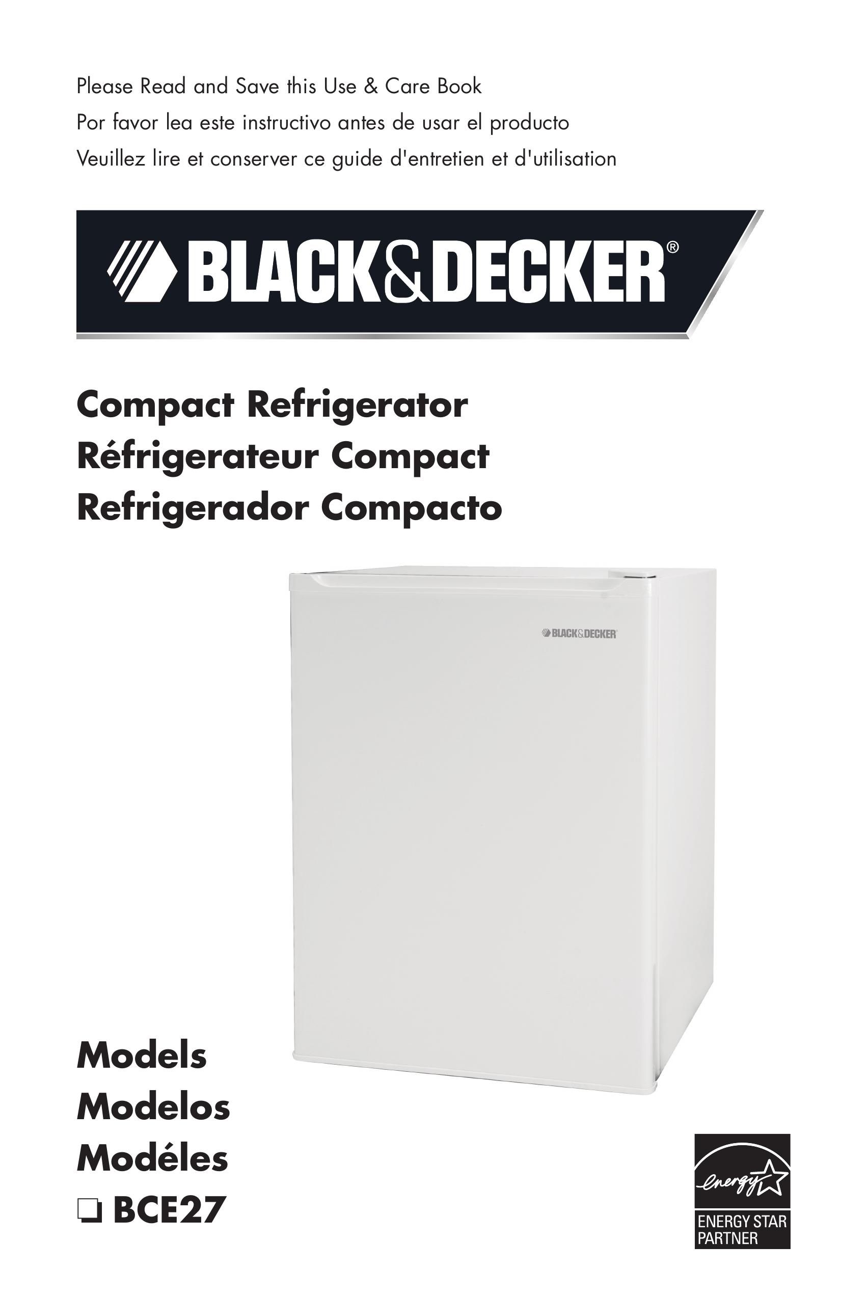 Black & Decker BCE27 Refrigerator User Manual