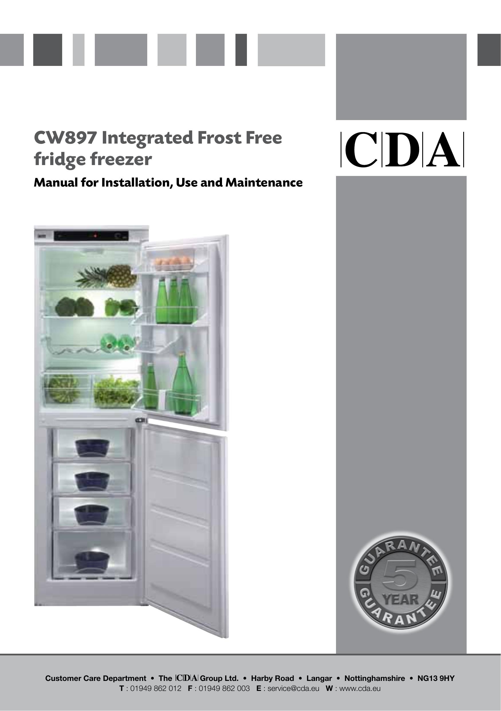CDA CW897 Refrigerator User Manual
