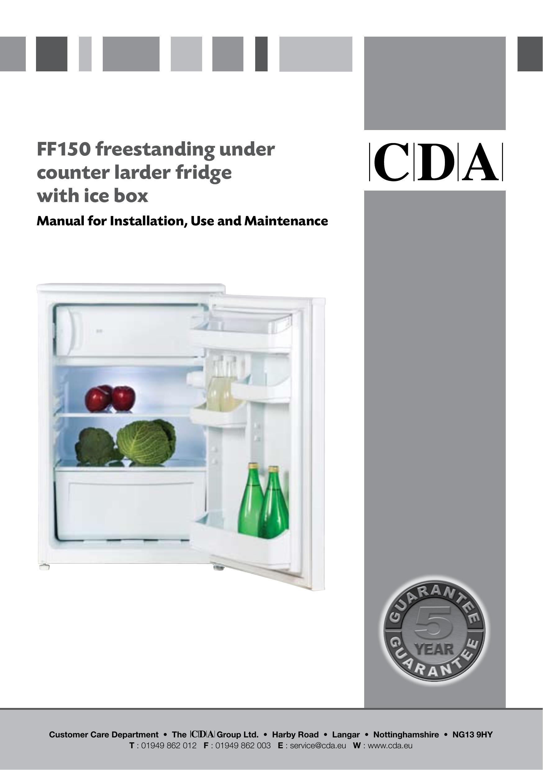 CDA FF150 Refrigerator User Manual