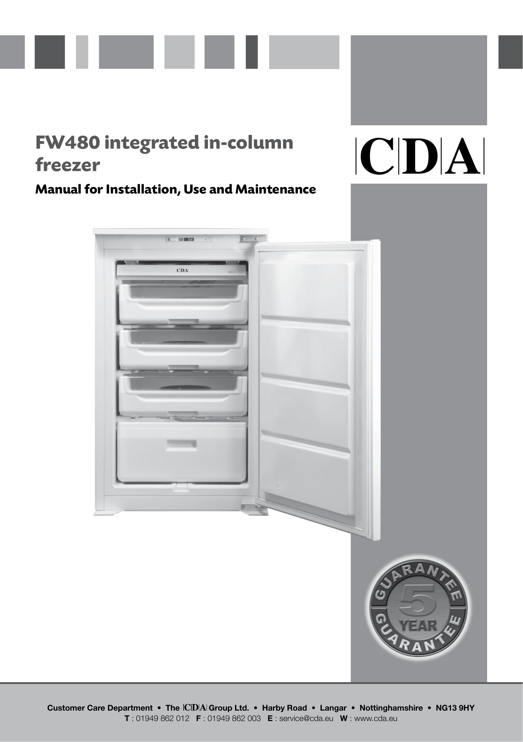 CDA FW480 Refrigerator User Manual
