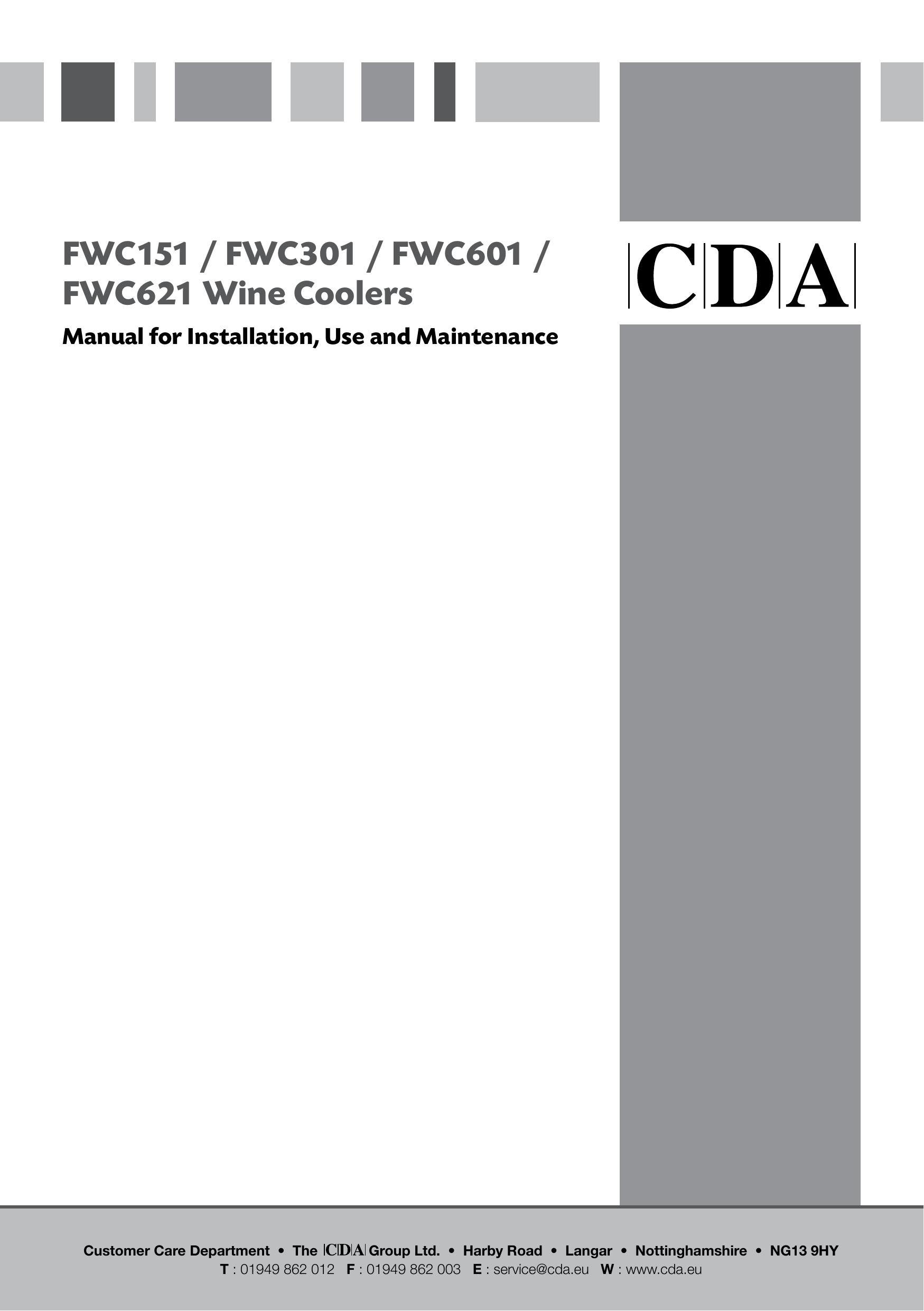 CDA FWC151 Refrigerator User Manual