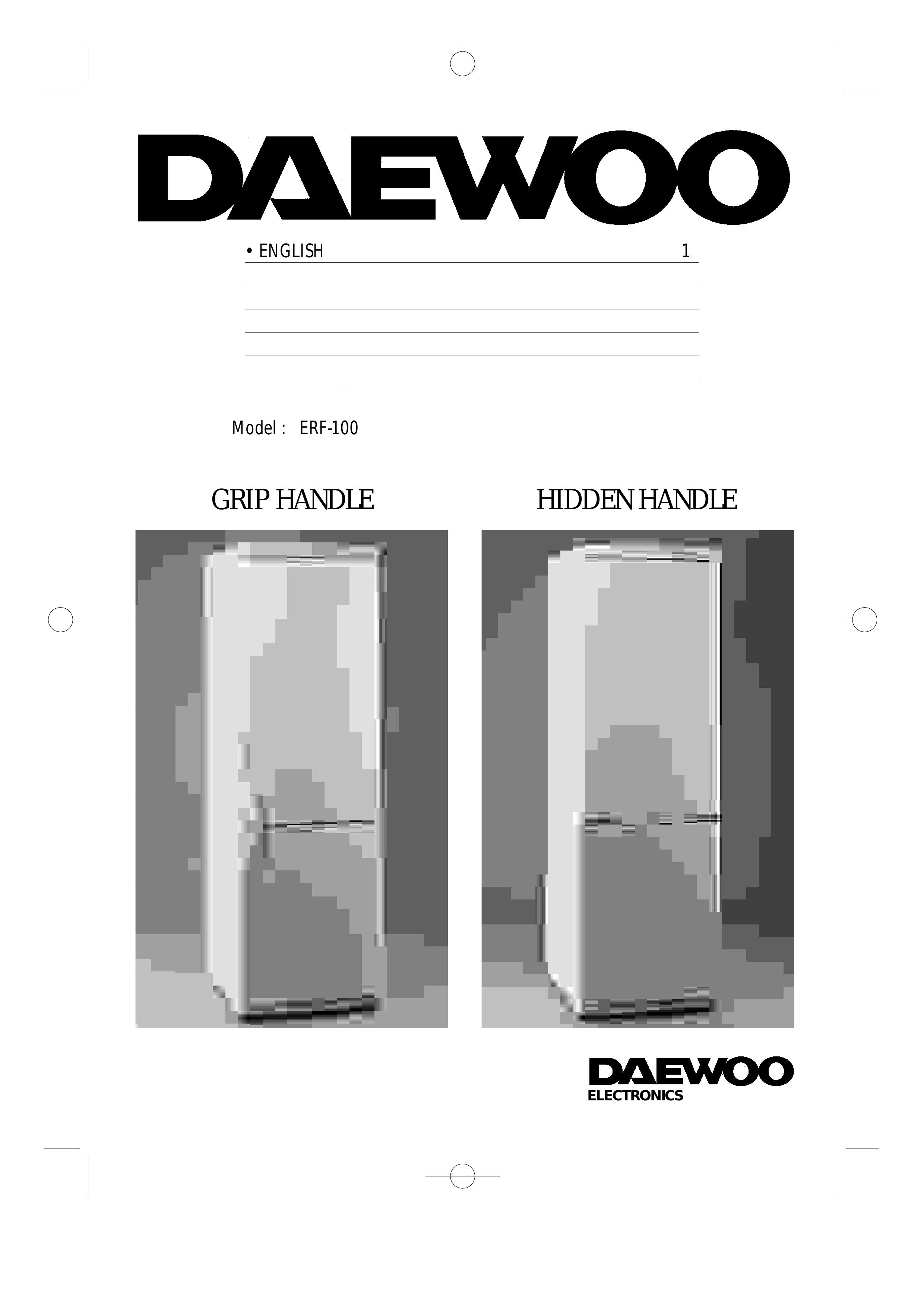 Daewoo ERF-100 Refrigerator User Manual