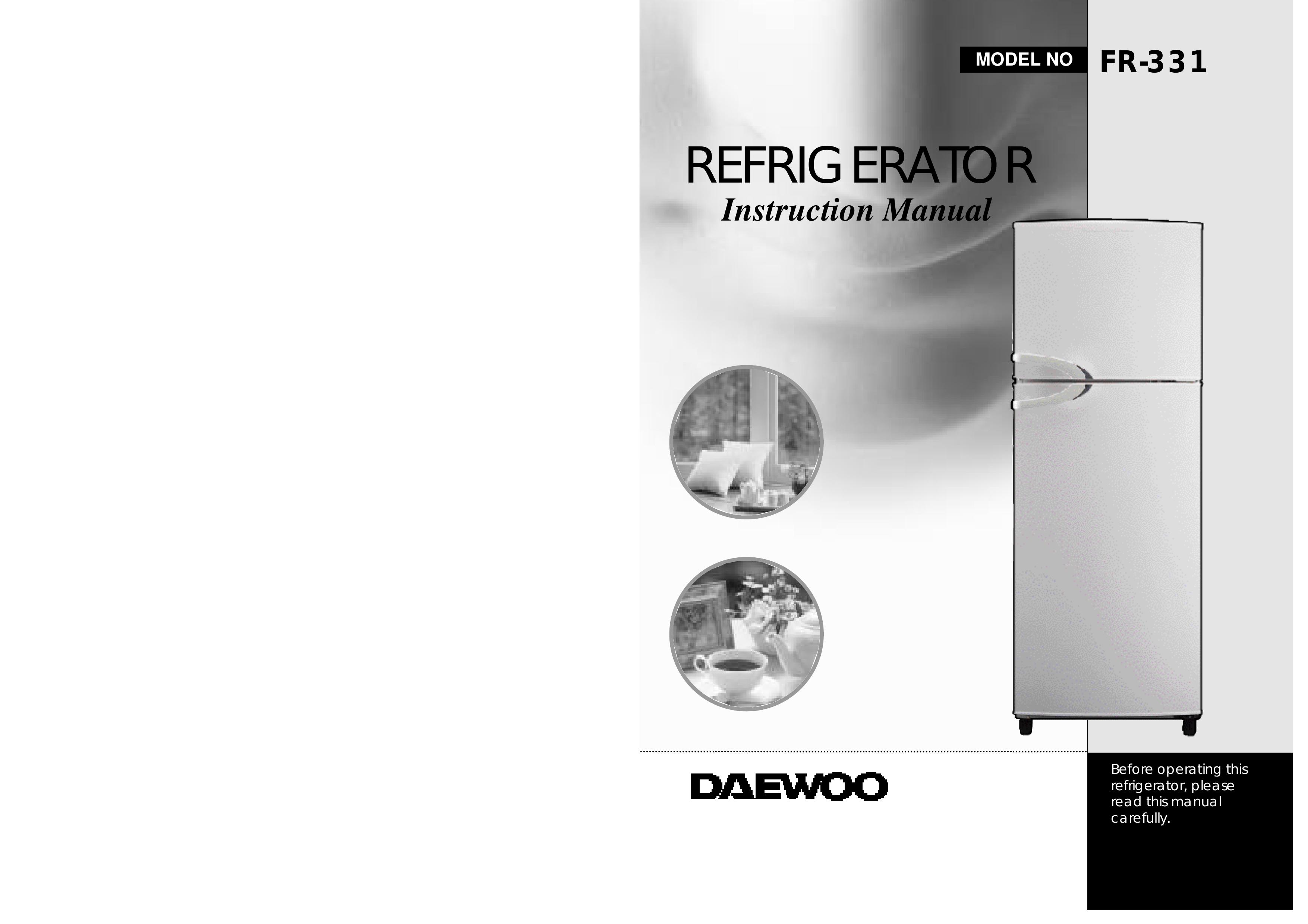 Daewoo FR-331 Refrigerator User Manual