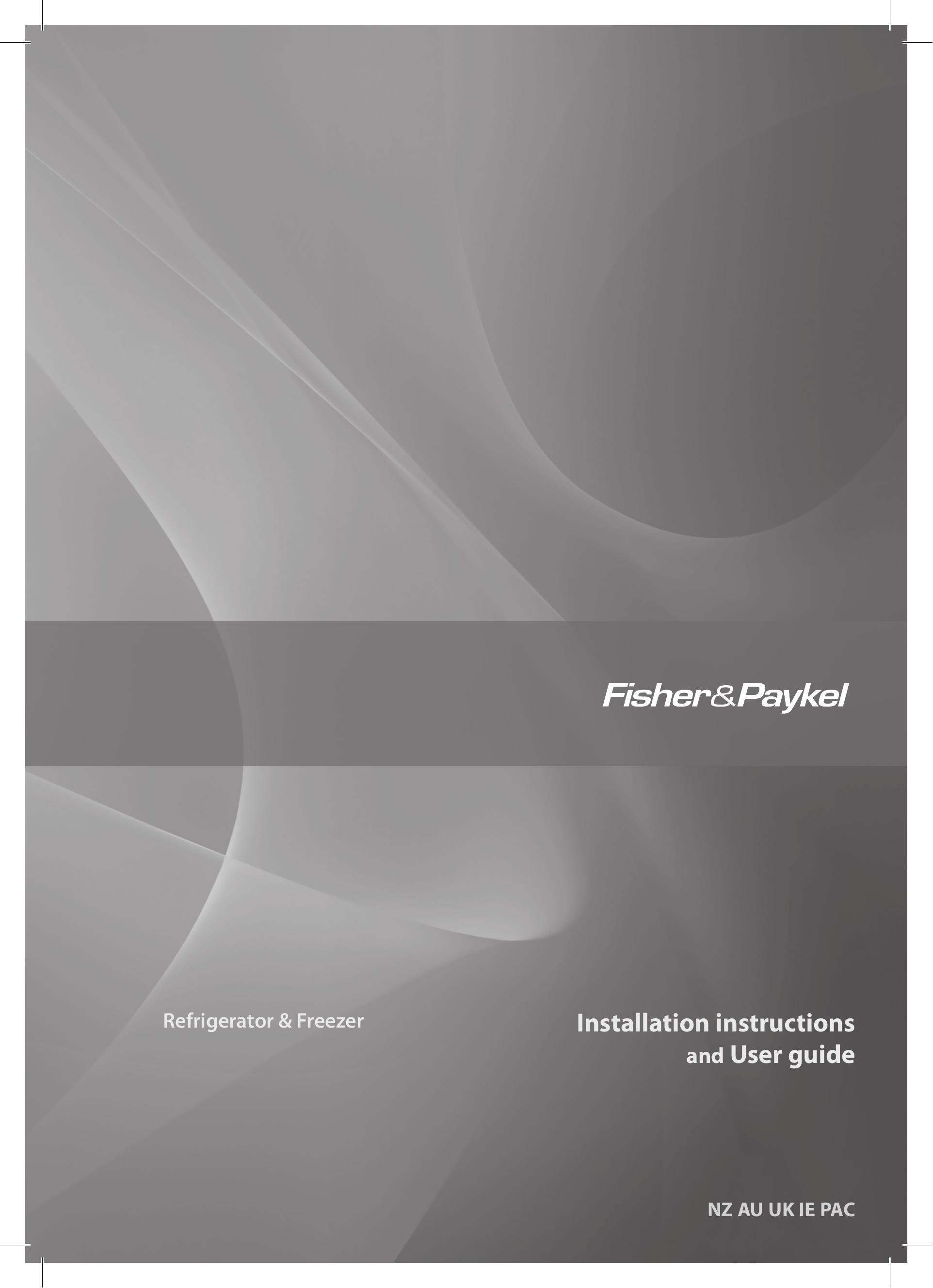 Fisher & Paykel E249T Refrigerator User Manual