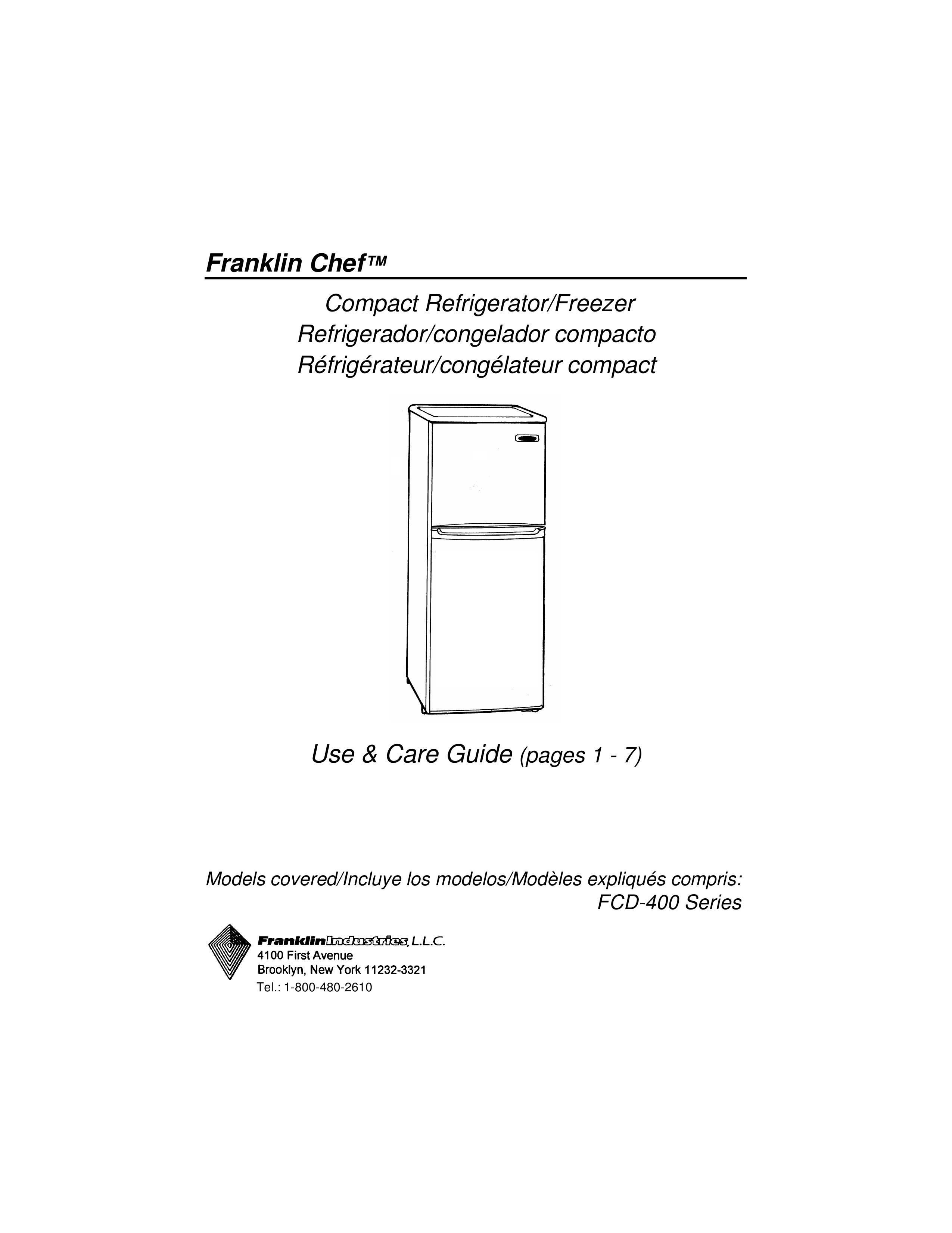 Franklin Industries, L.L.C. FCD-400 Refrigerator User Manual