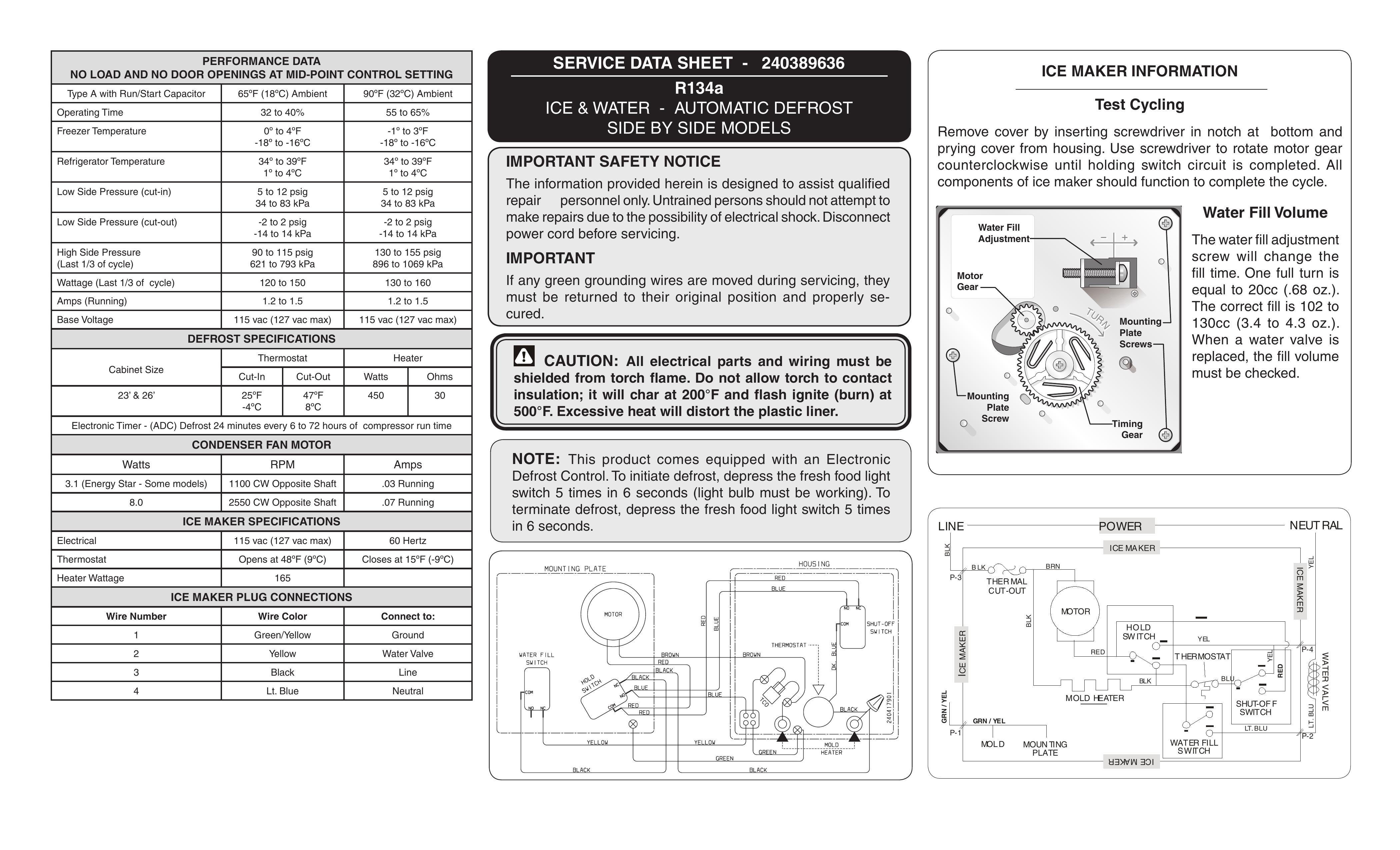 Frigidaire 240389636 Refrigerator User Manual