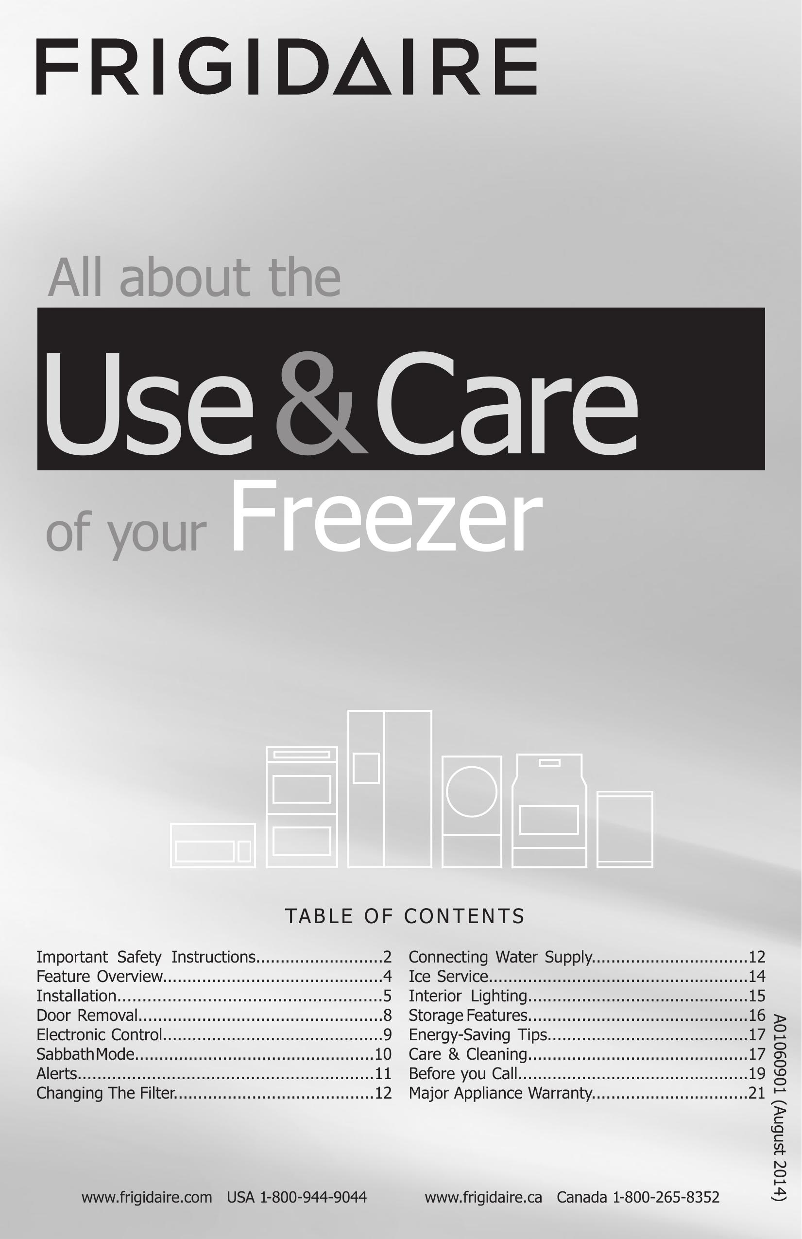 Frigidaire A01060901 Refrigerator User Manual