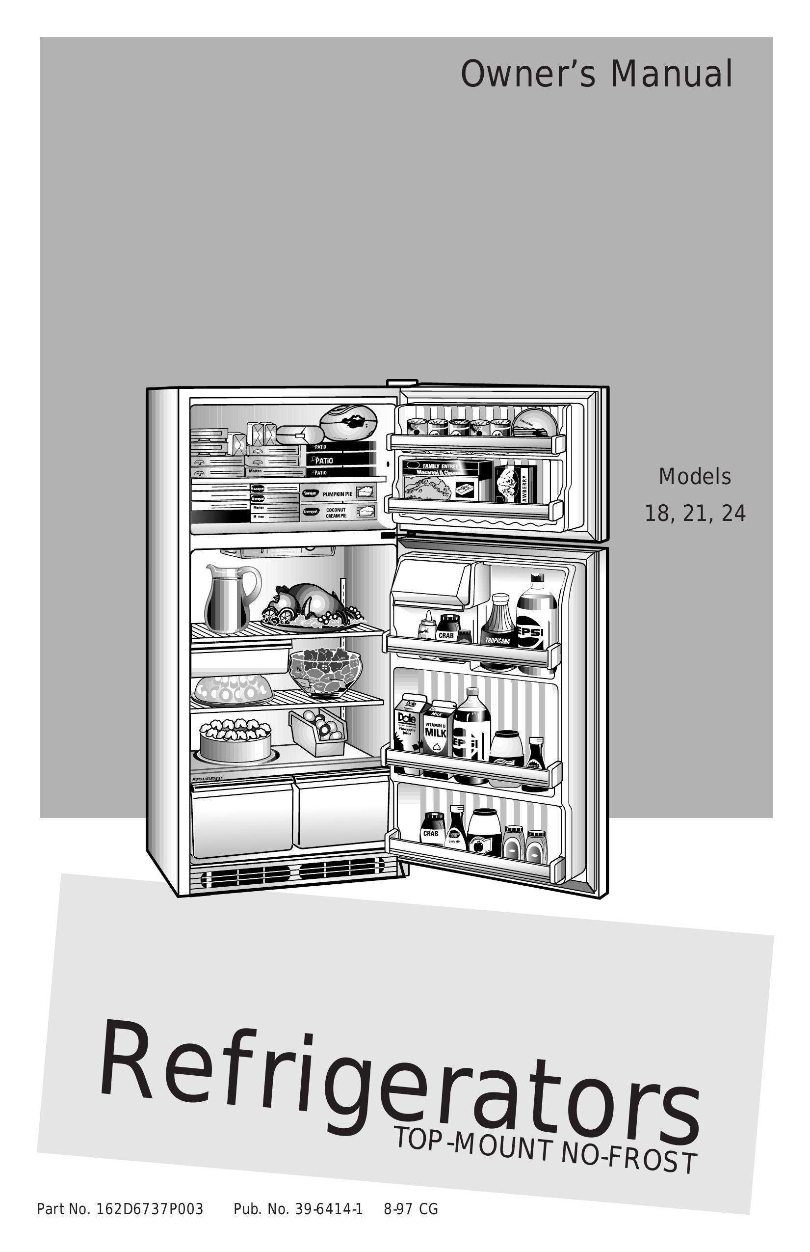 GE 18 Refrigerator User Manual