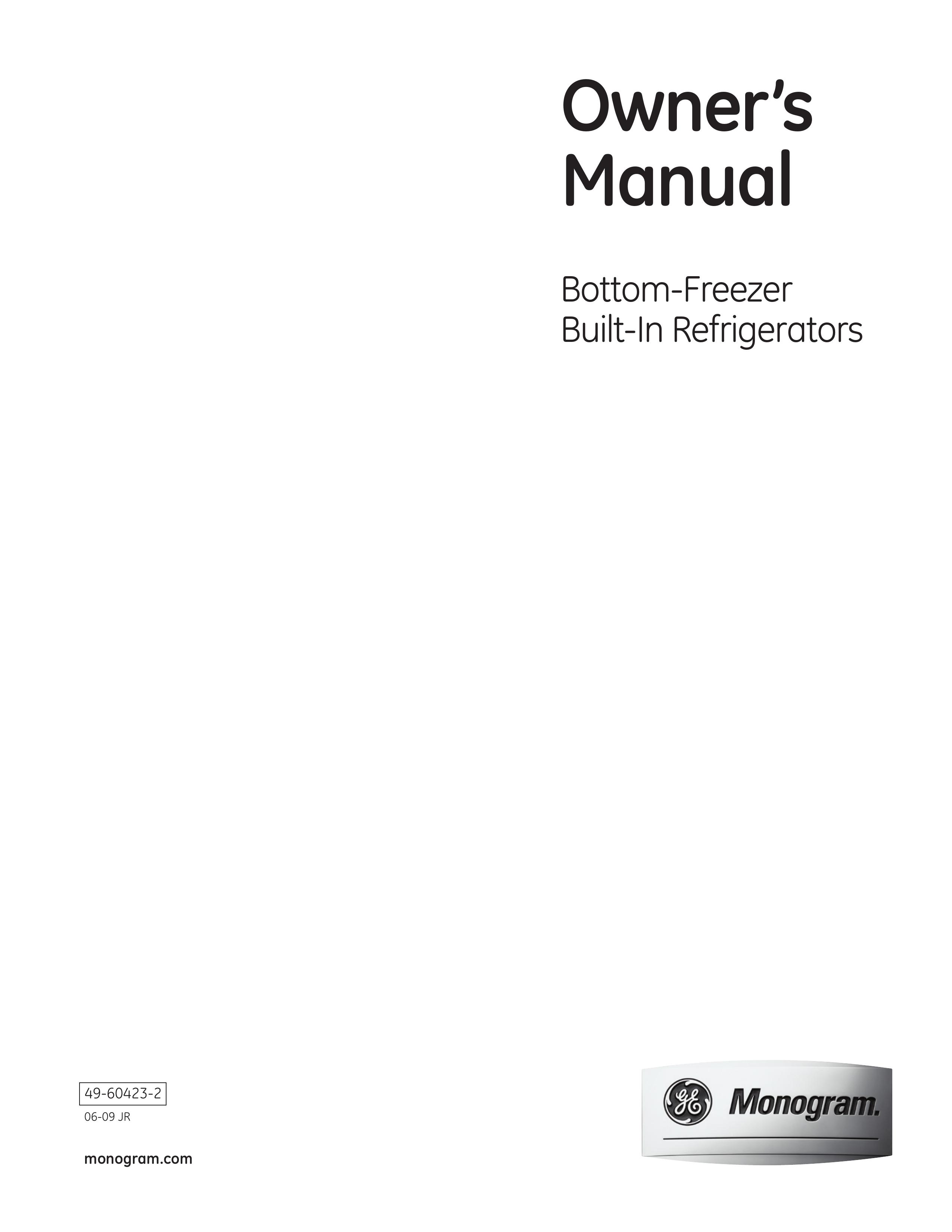 GE Monogram 49-60423-2 Refrigerator User Manual
