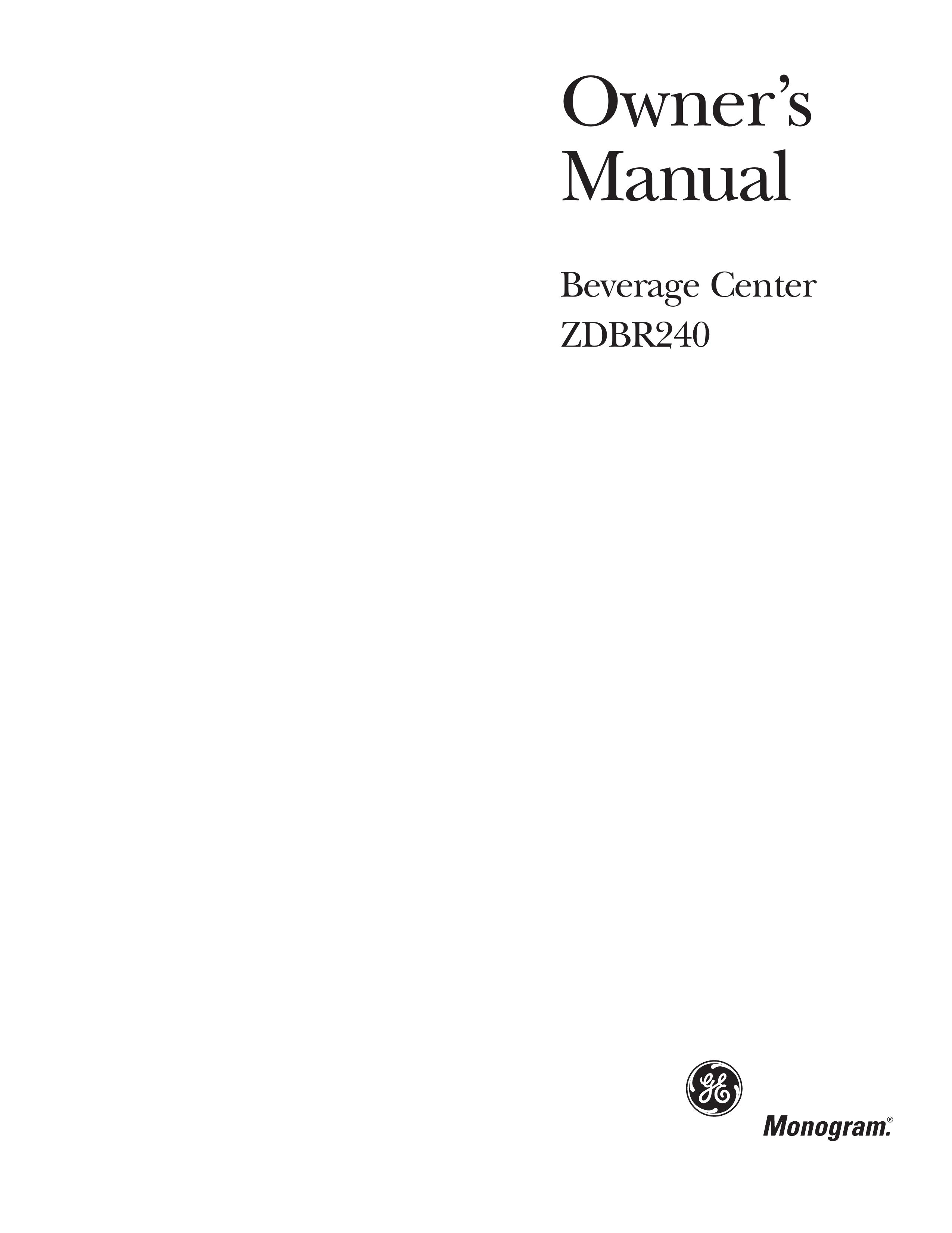 GE Monogram ZDBR240 Refrigerator User Manual