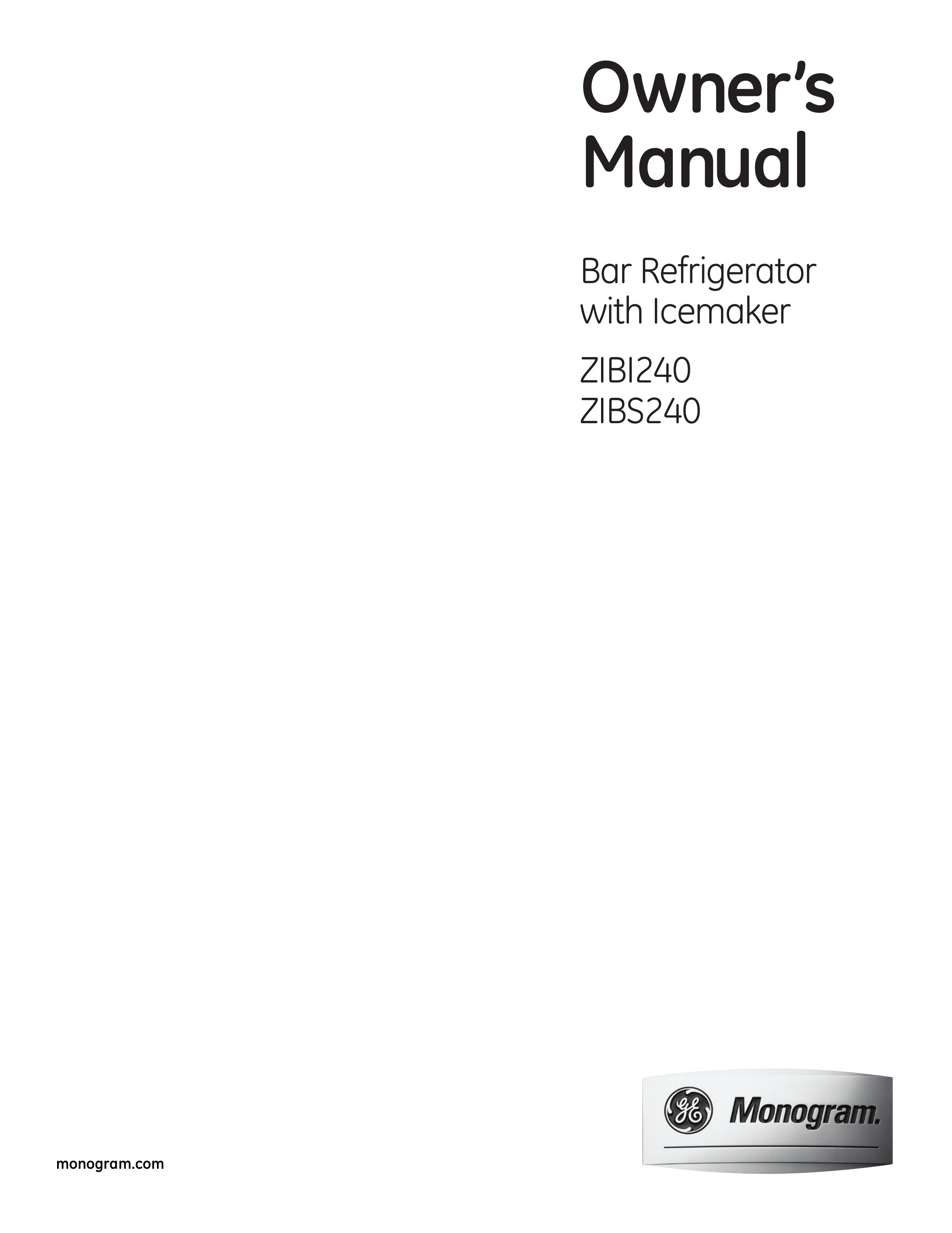 GE Monogram ZIBI240 Refrigerator User Manual
