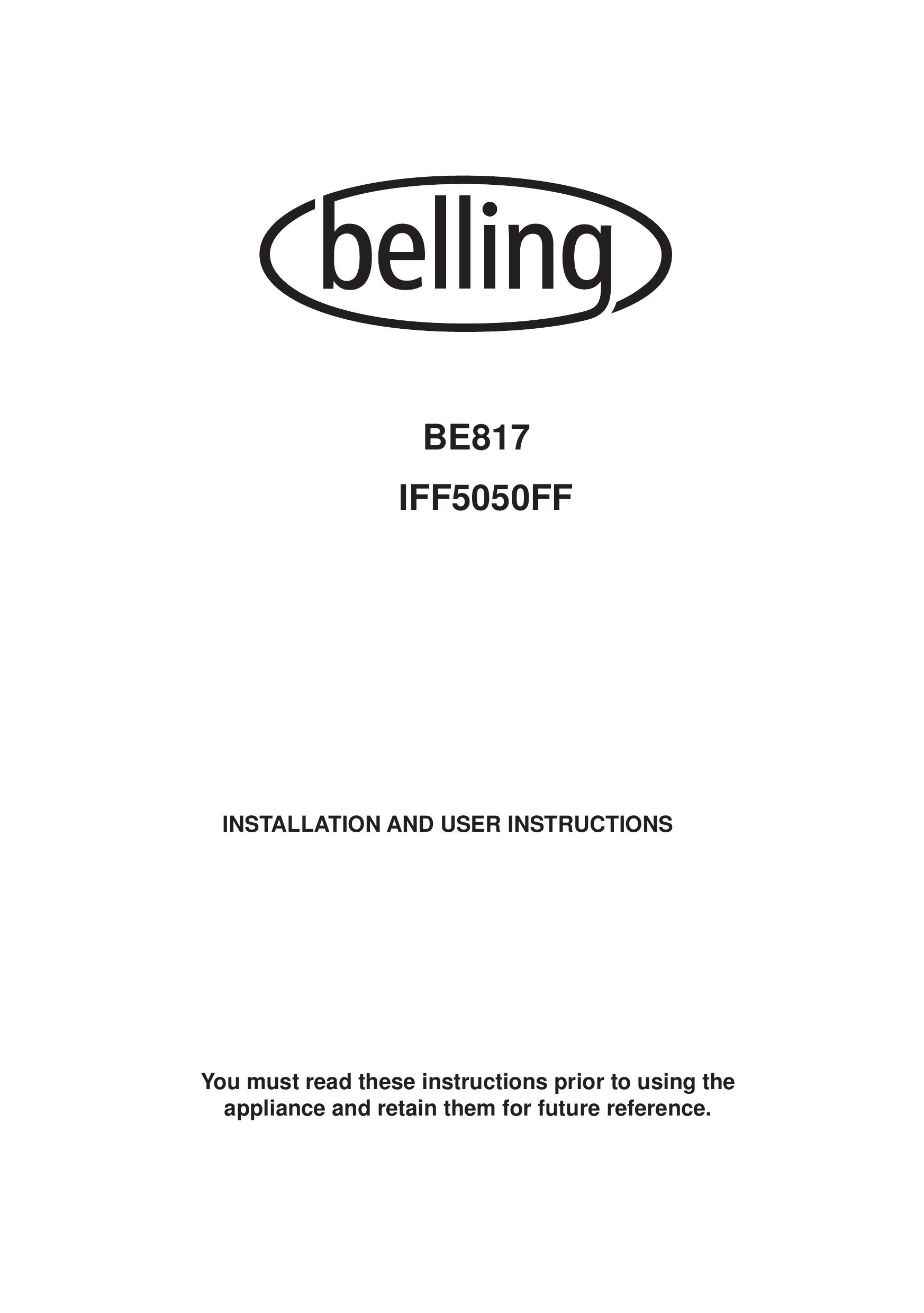 Glen Dimplex Home Appliances Ltd IFF5050FF Refrigerator User Manual