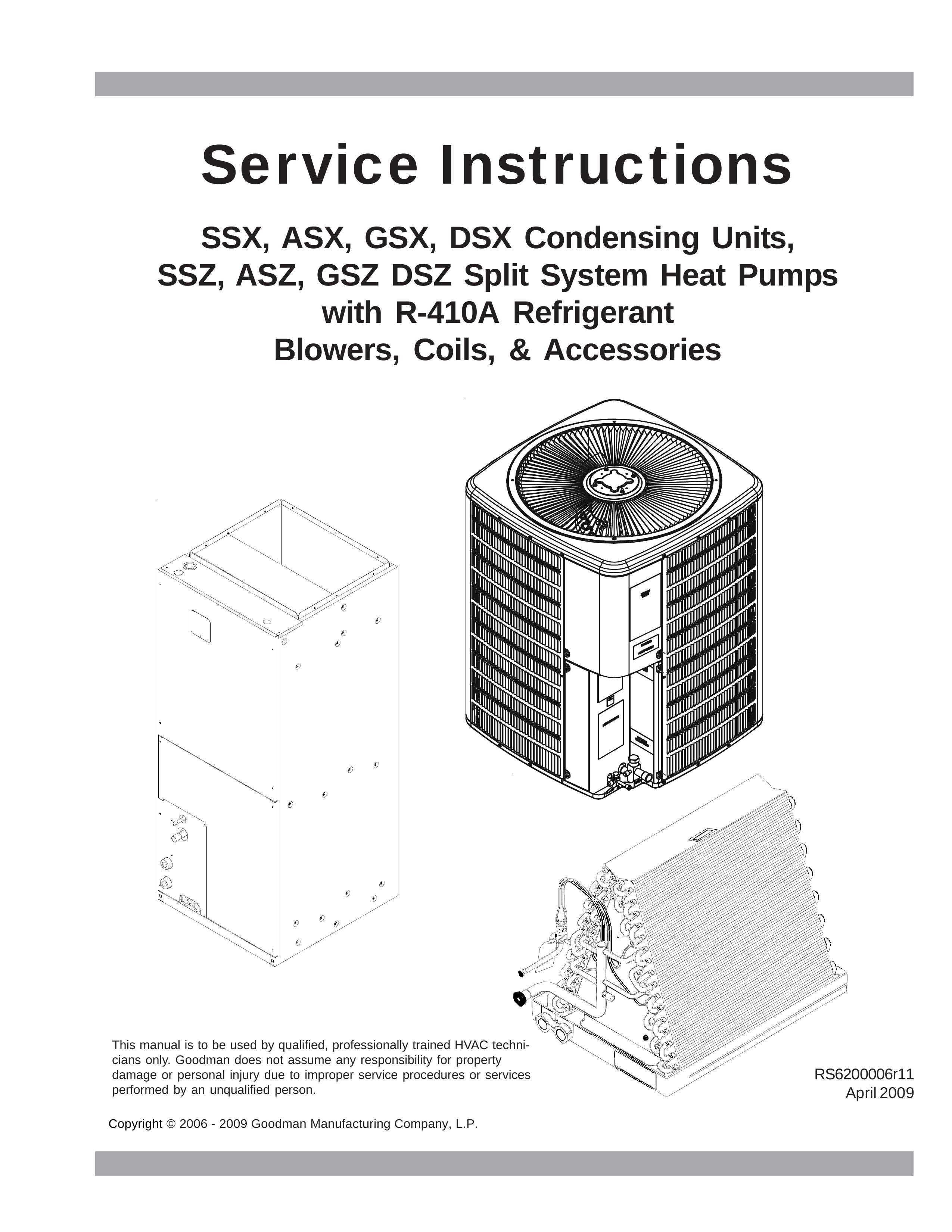 Goodmans SSZ Refrigerator User Manual