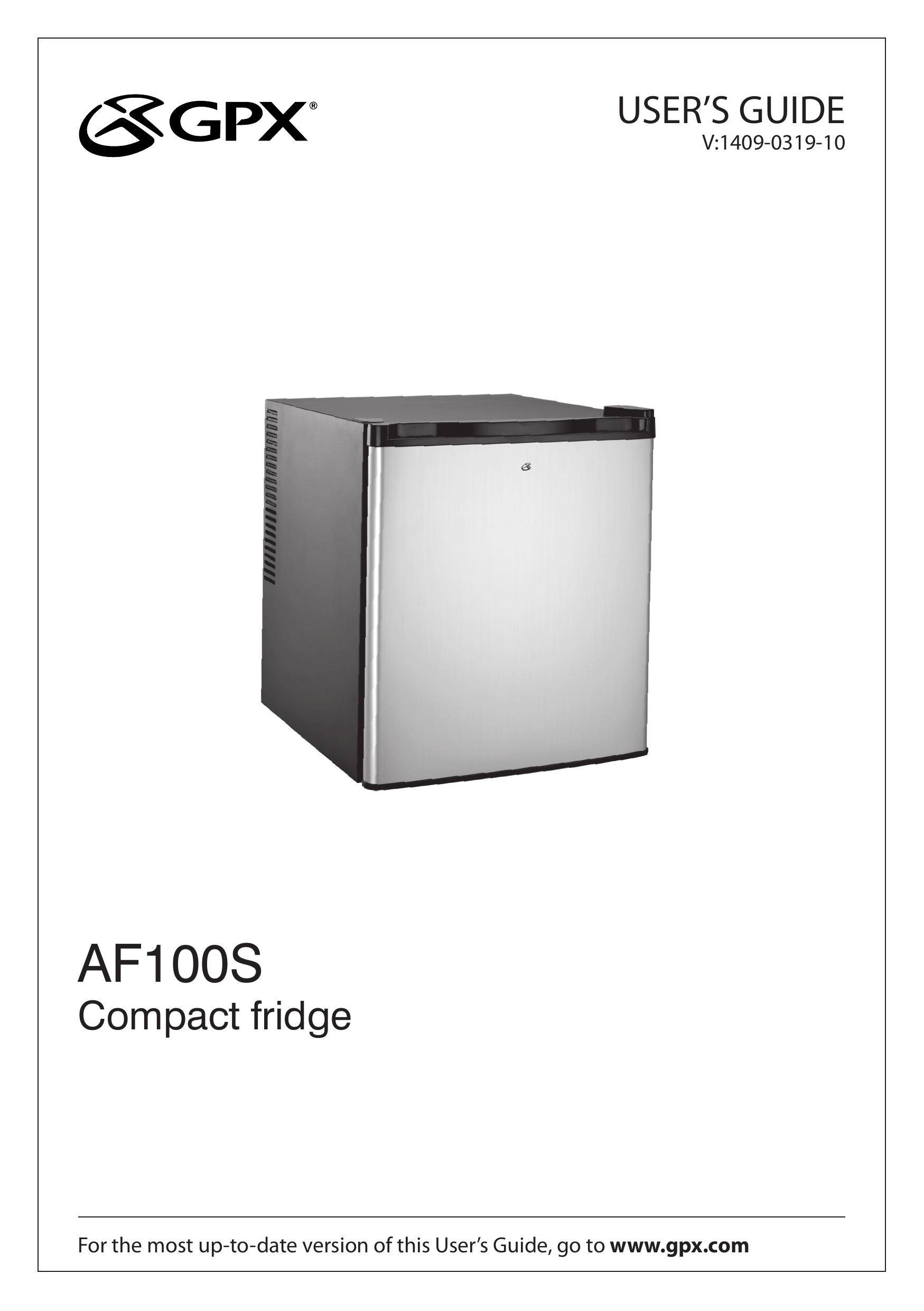 GPX AF100S Refrigerator User Manual
