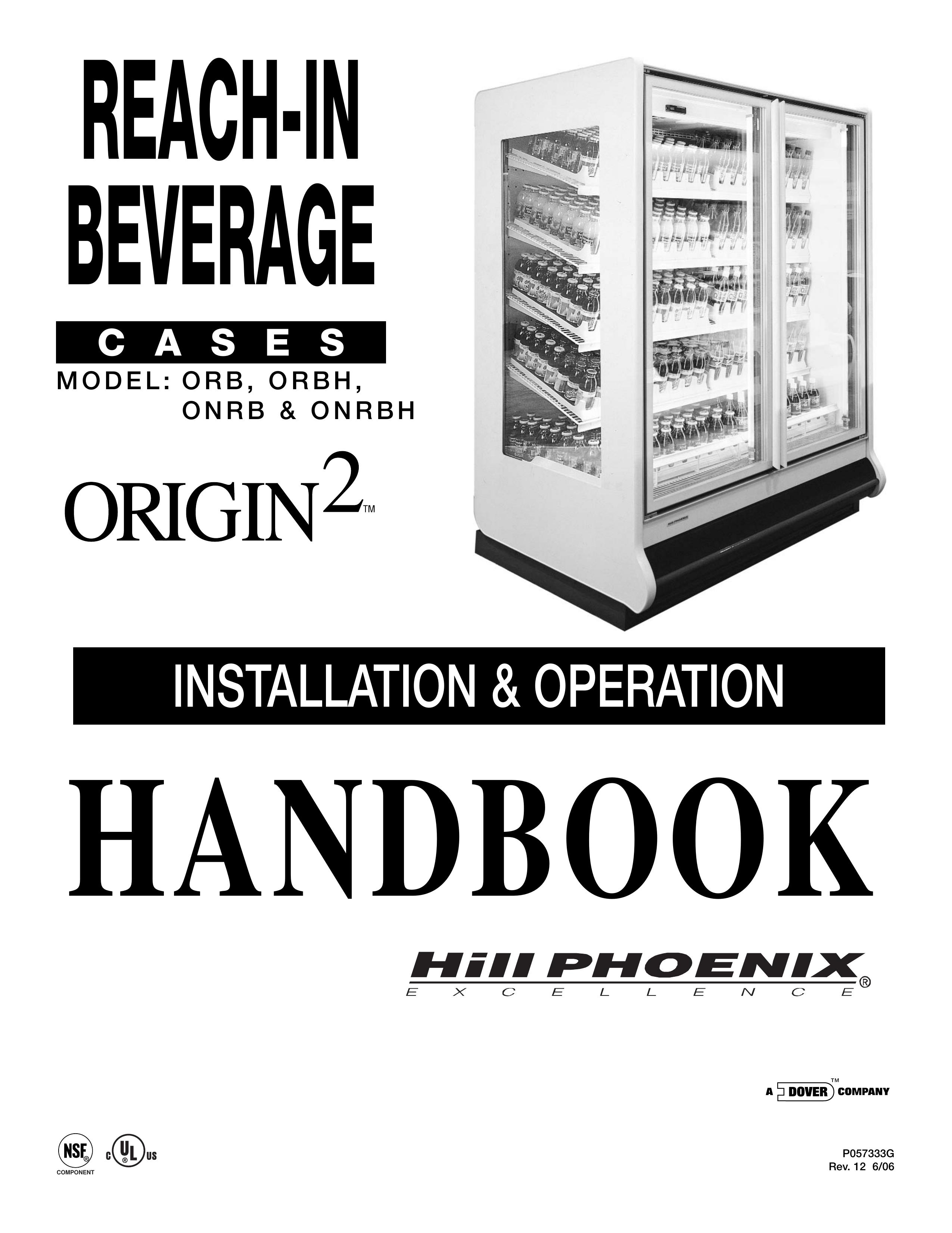 Hill Phoenix ORBH Refrigerator User Manual