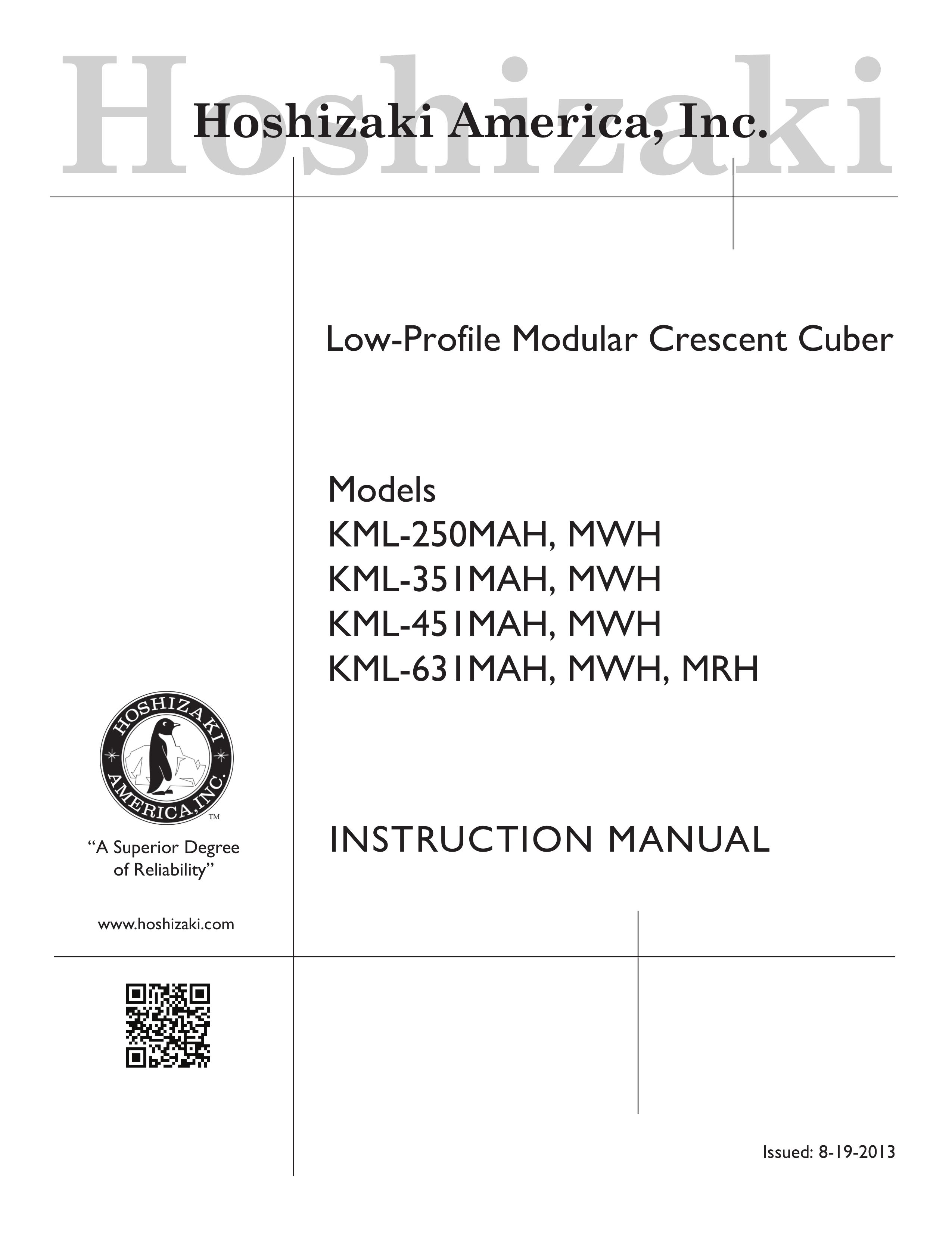 Hoshizaki KML-250MAH Refrigerator User Manual