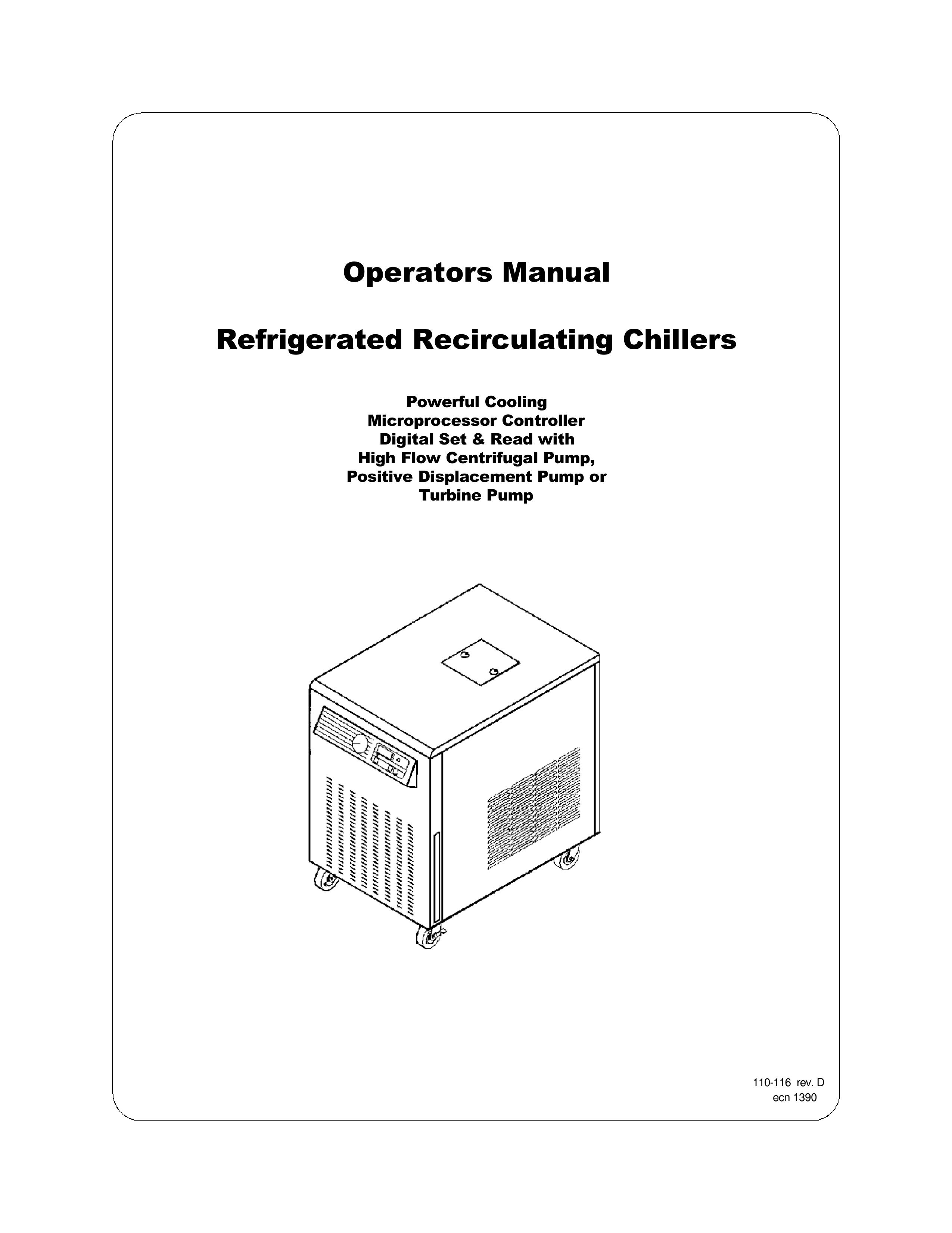 HP (Hewlett-Packard) Refrigerated Recirculating Chillers Refrigerator User Manual