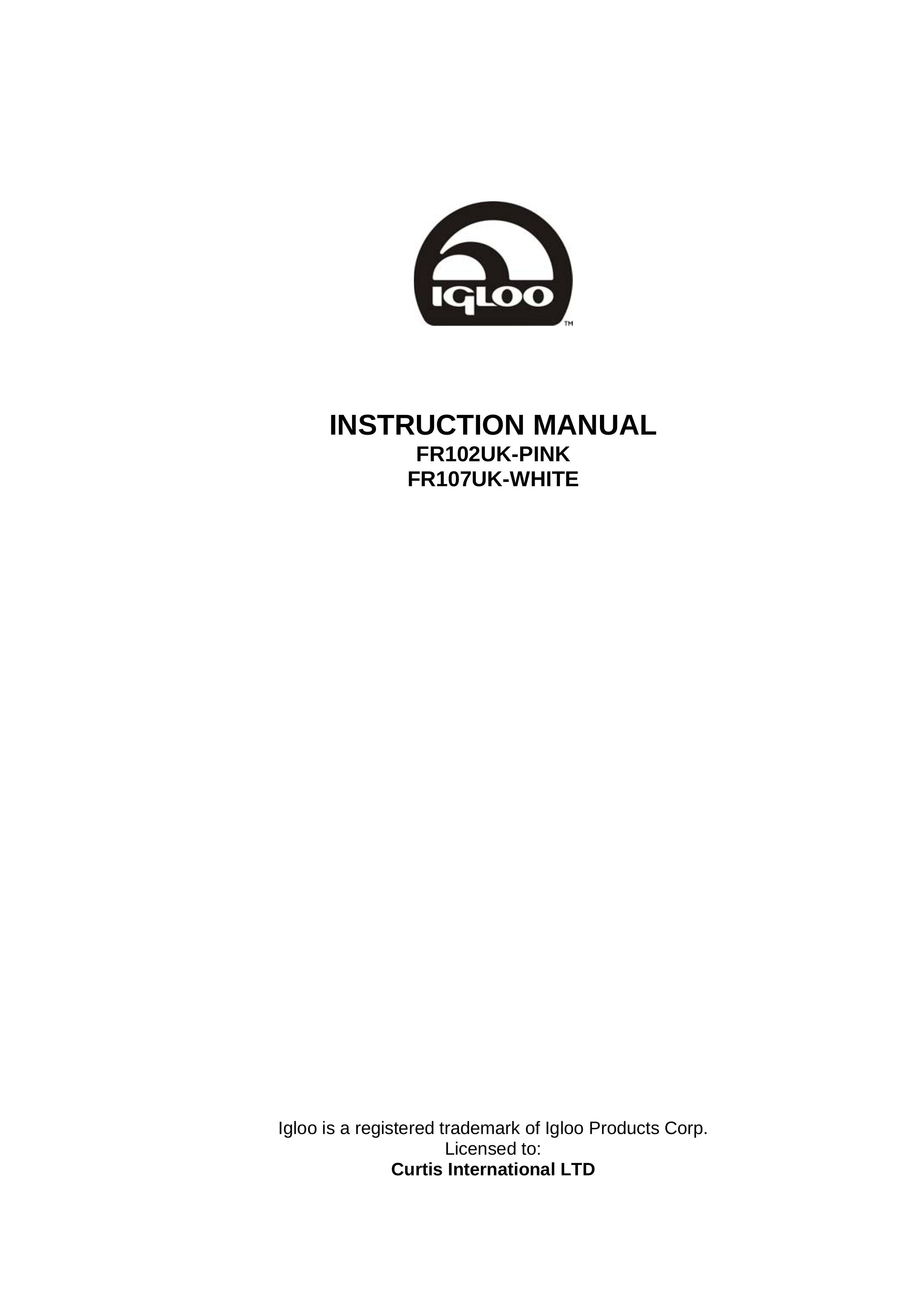 Igloo FR107UK-WHITE Refrigerator User Manual