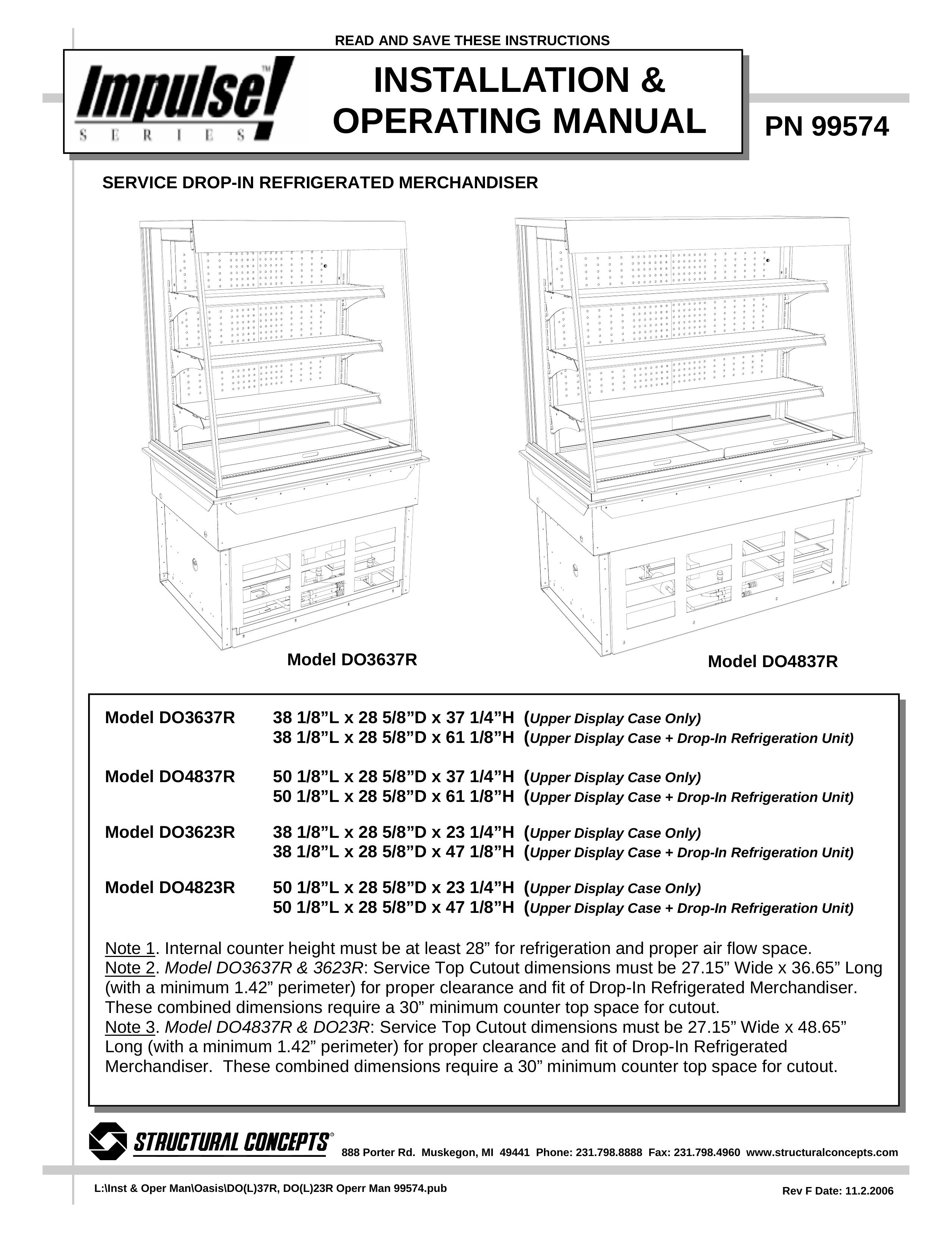 Impulse DO3623R Refrigerator User Manual