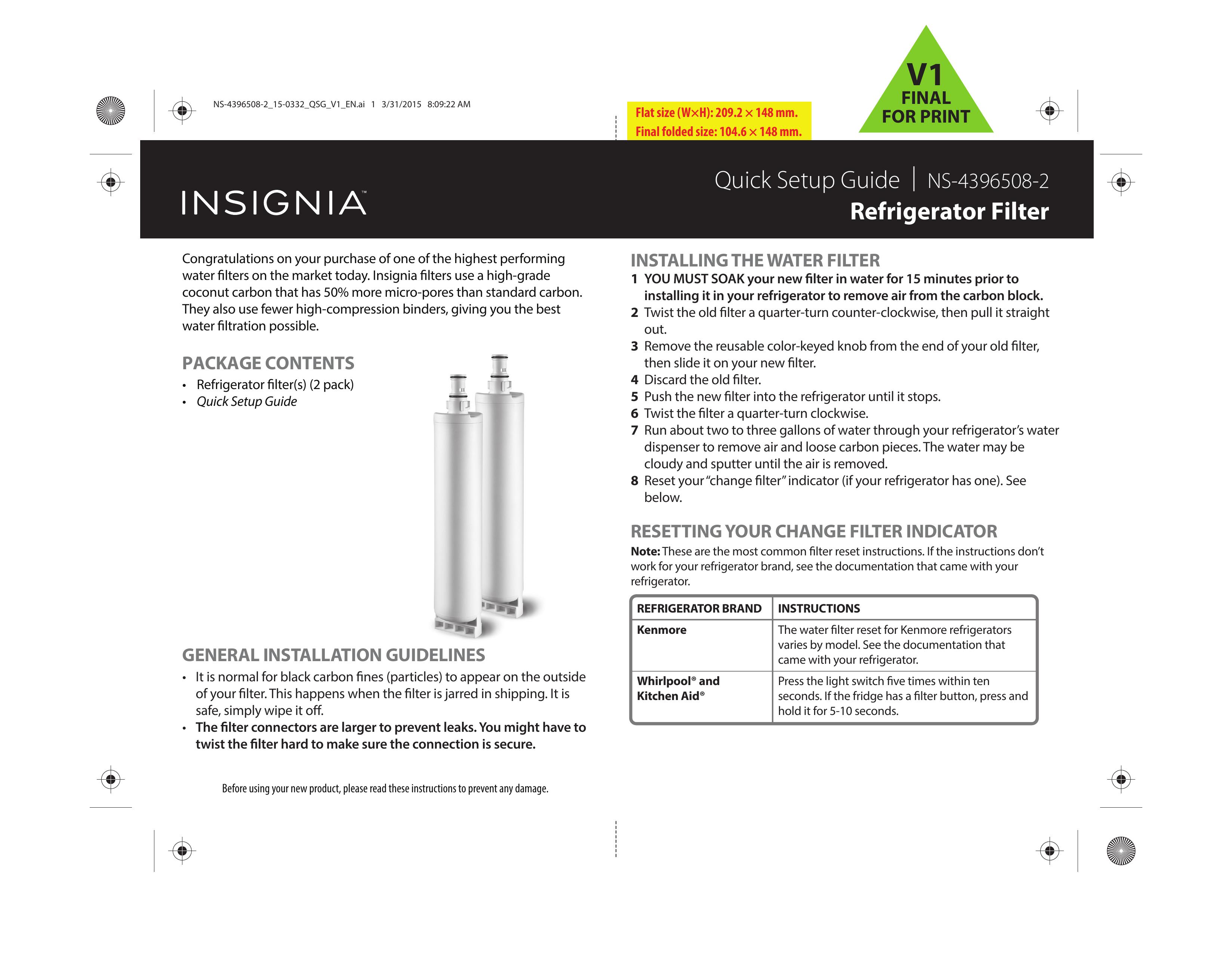 Insignia NS-4396508-2 Refrigerator User Manual